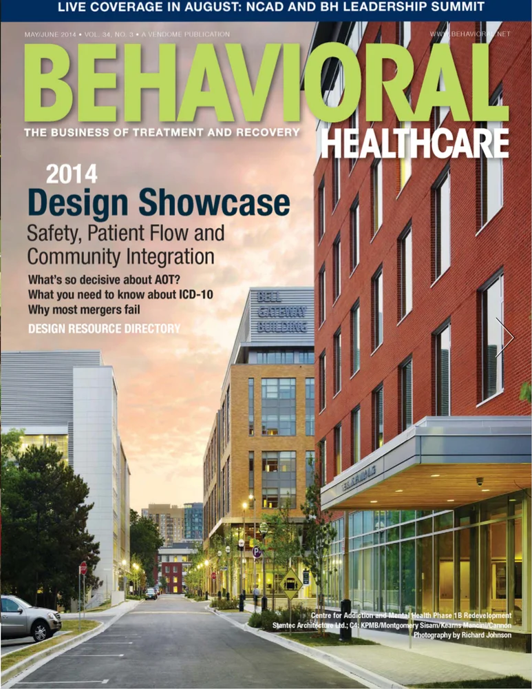 Behavioral Healthcare Magazine - May 2014 Competition: ANNUAL DESIGN SHOWCASE HIGHLIGHTS SAFETY, PATIENT FLOW, AND COMMUNITY INTEGRATION Juror: Lilliana Alvarado