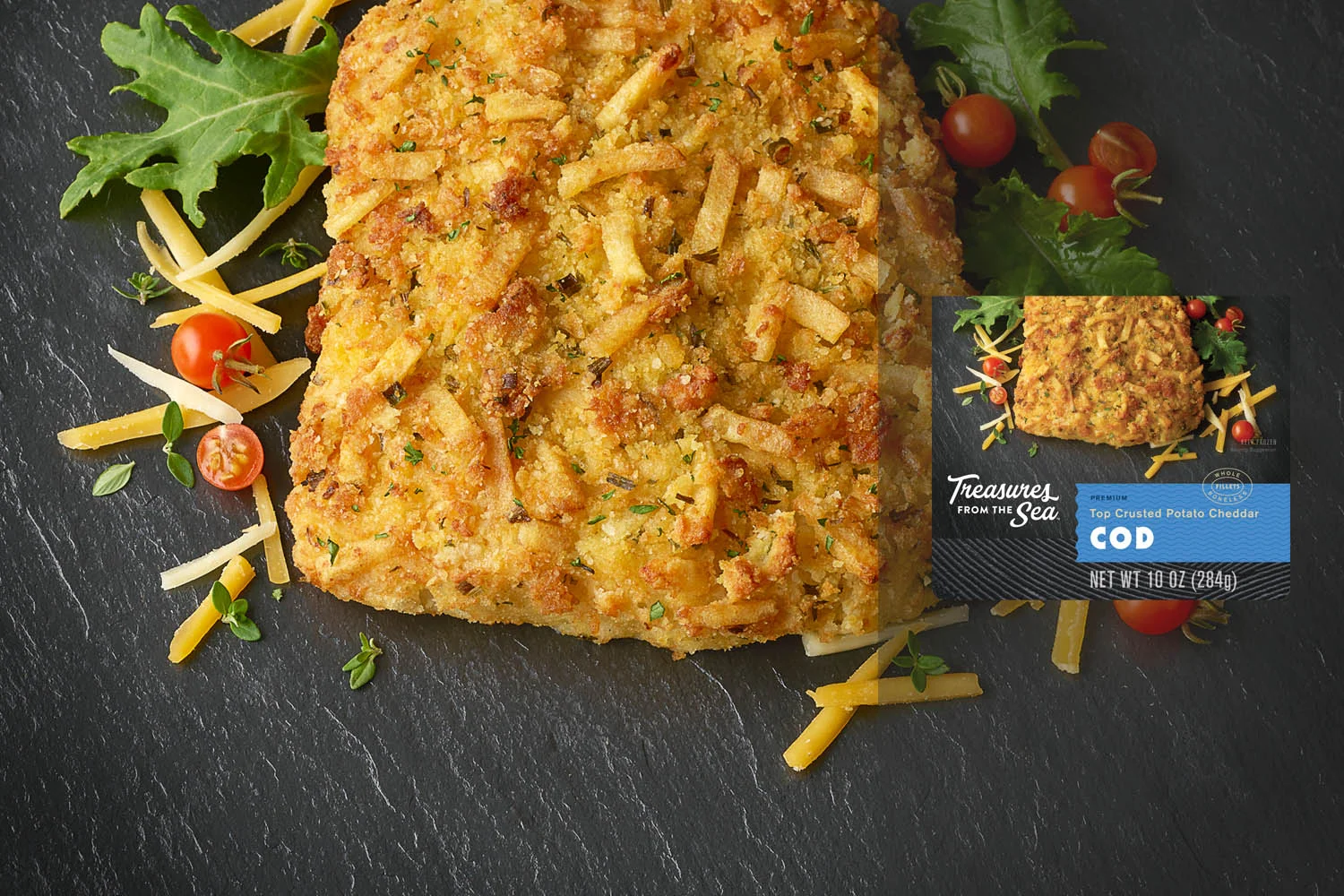 TOP CRUSTED POTATO CHEDDAR COD