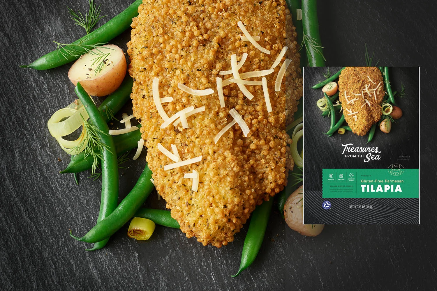 GLUTEN-FREE PARMESAN ENCRUSTED TILAPIA