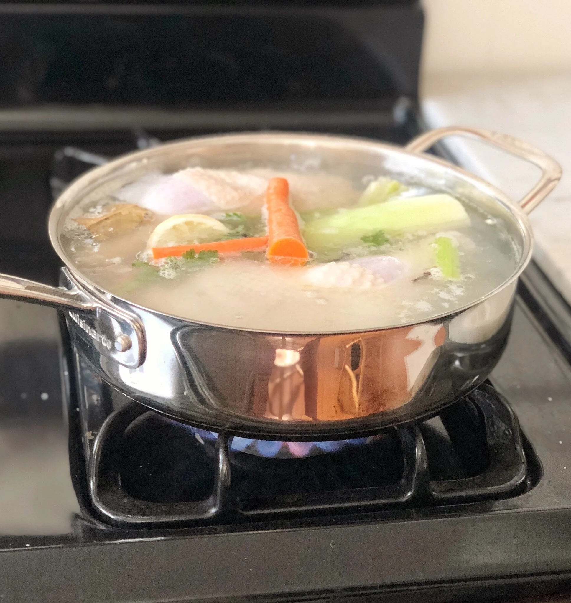 Poached Capon in Salsa Verde