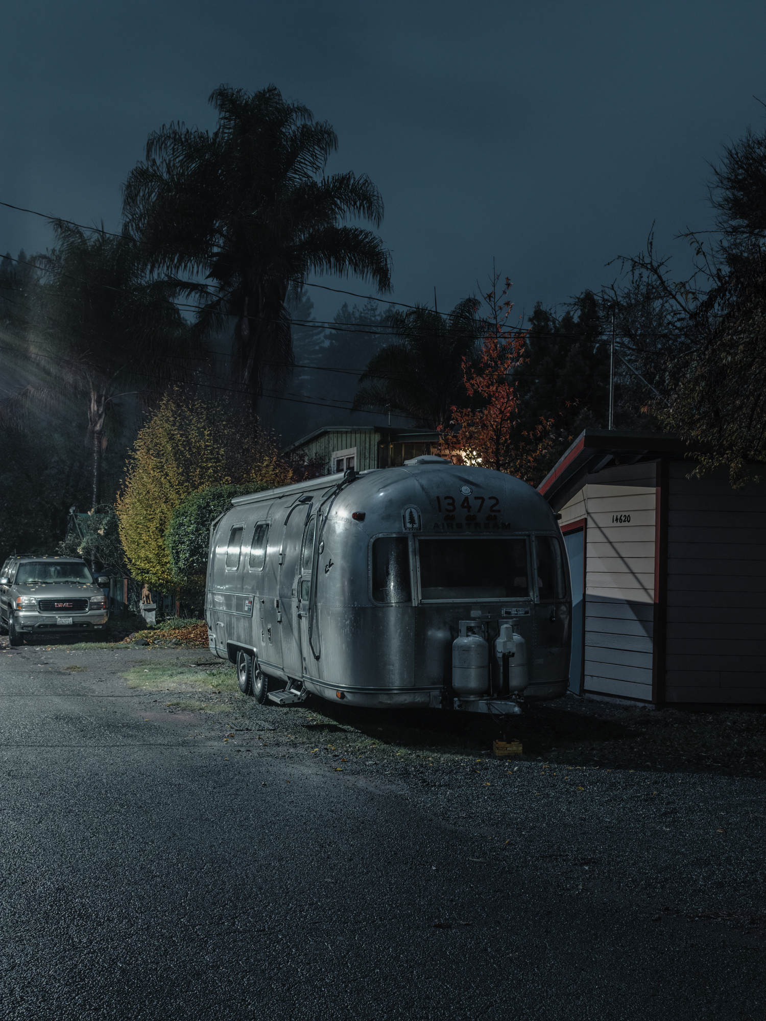    Airstream, Guerneville, CA, 2018   .  Archival Pigment Print.  30” x 40” - Limited Edition of 2 | 24” x 32” - Limited Edition of 3 | 18” x 24” - Limited Edition of 5  Pricing &amp; Purchase Info:  Leon Gallery  