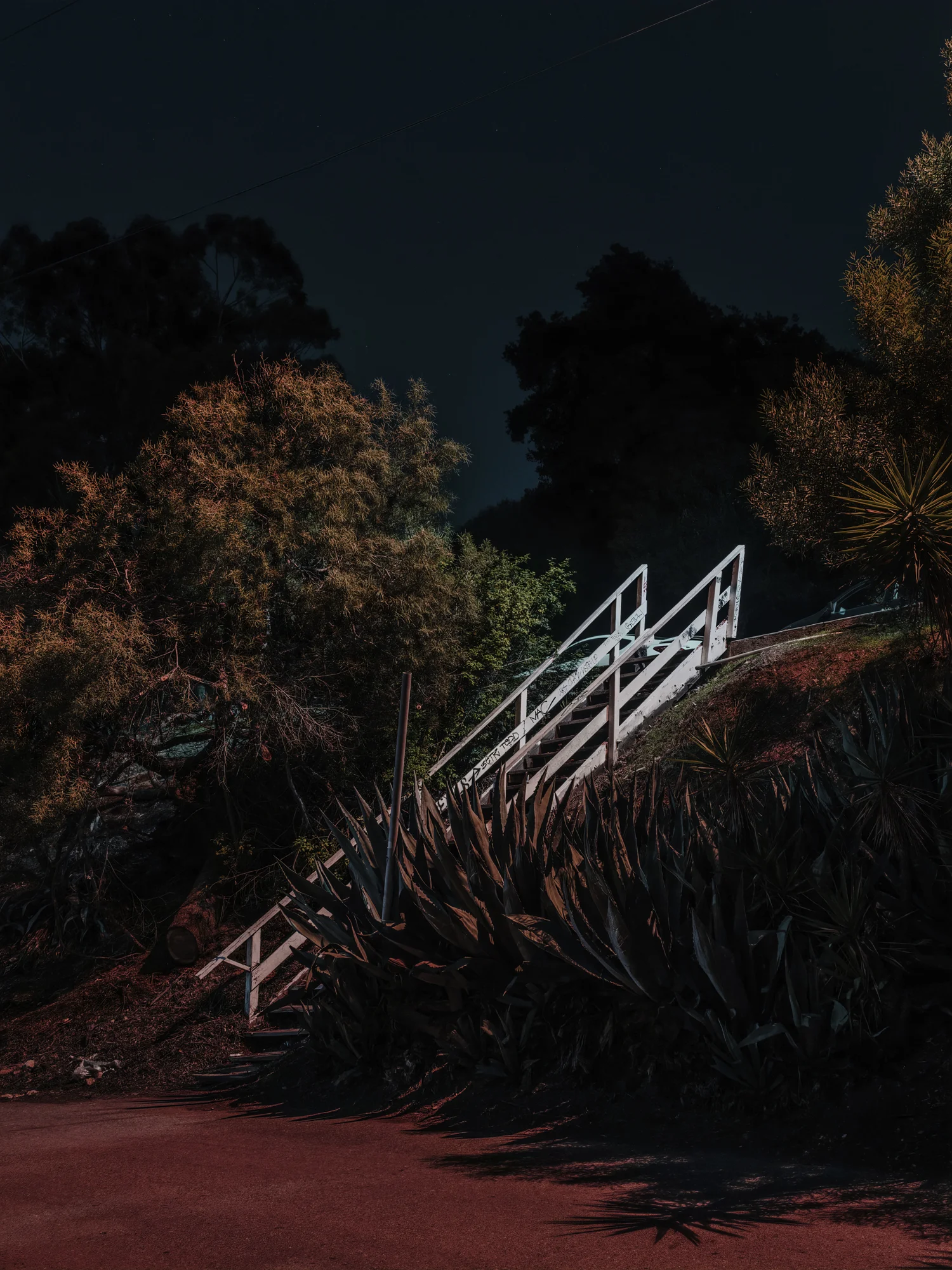 Staircase on Lilac, Los Angeles, 2018. 40”x30”, Limited Edition of 2. Archival Pigment Print, Hahnemuhle Fine Art Paper. Pricing & Purchasing Info