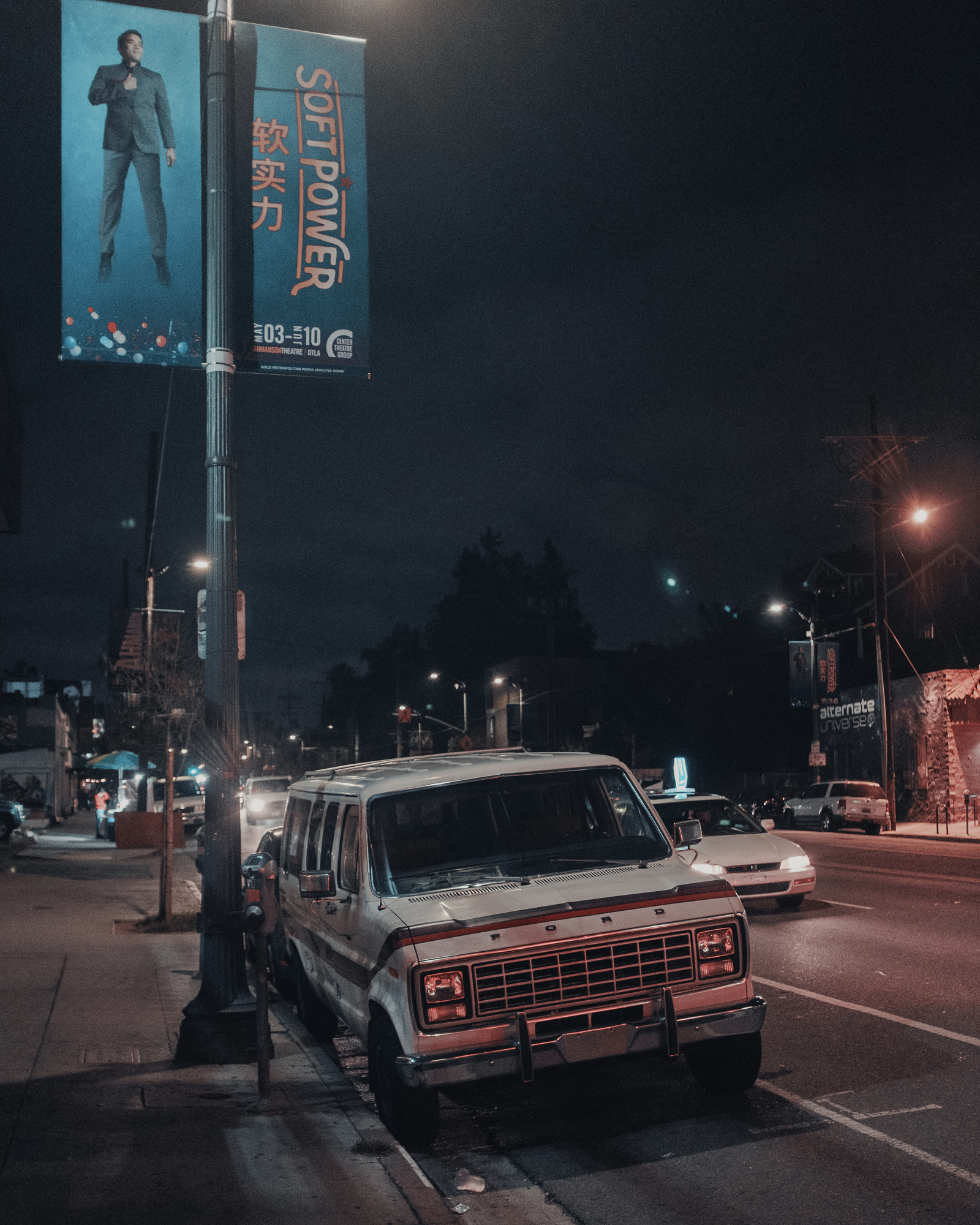 Van on Sunset at 5am, Los Angeles, 2018