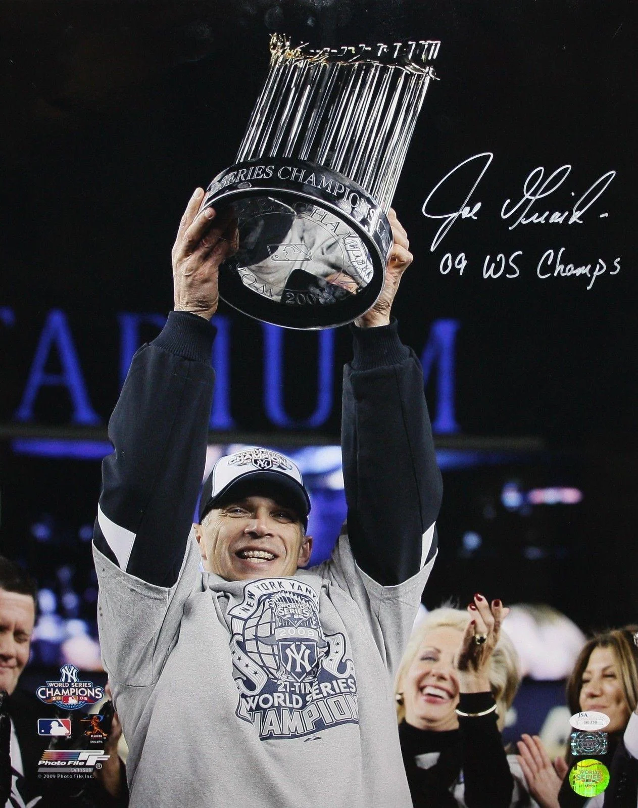 Joe Giradi First Championship at the New Yankees Stadium. image by Sportsmem