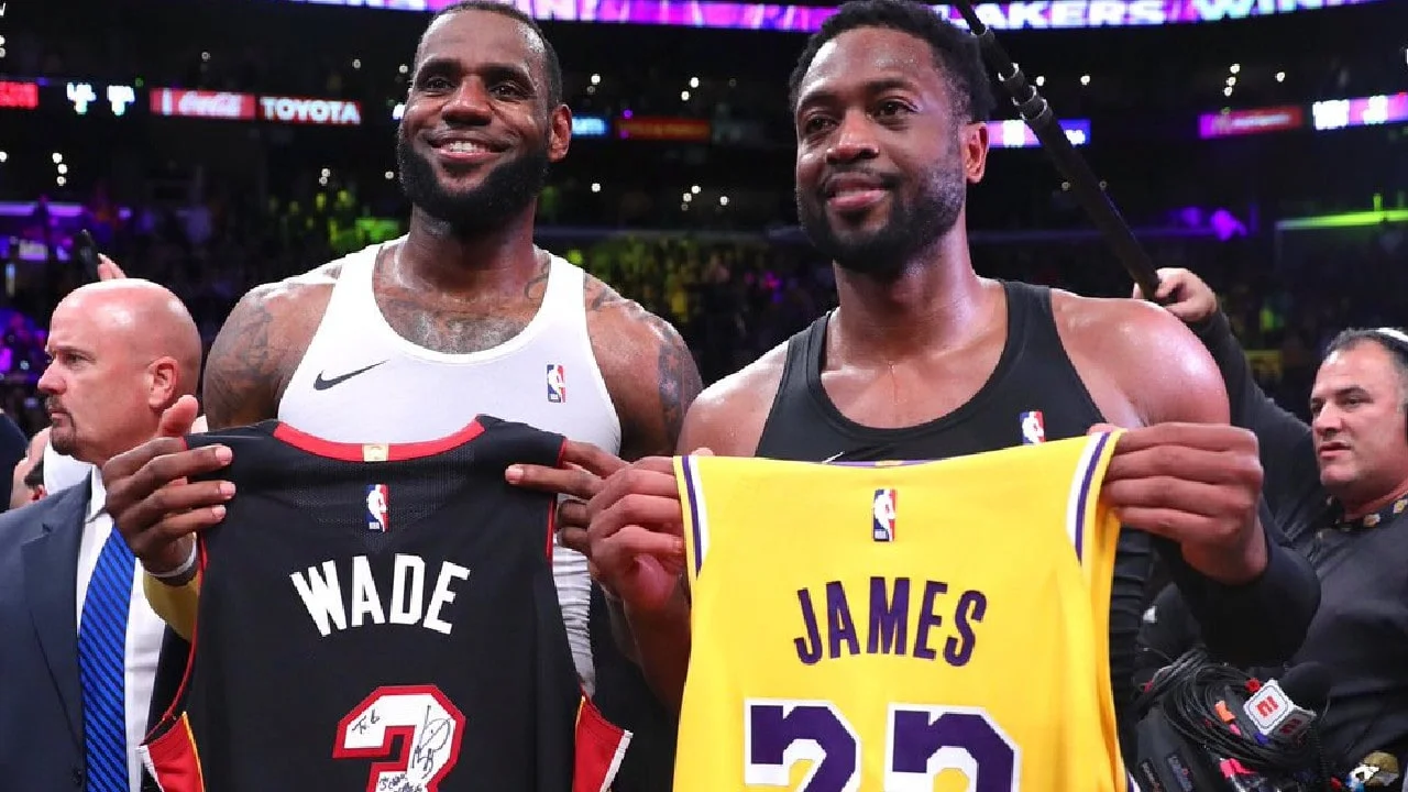 Wade and James , there last game they played each other.