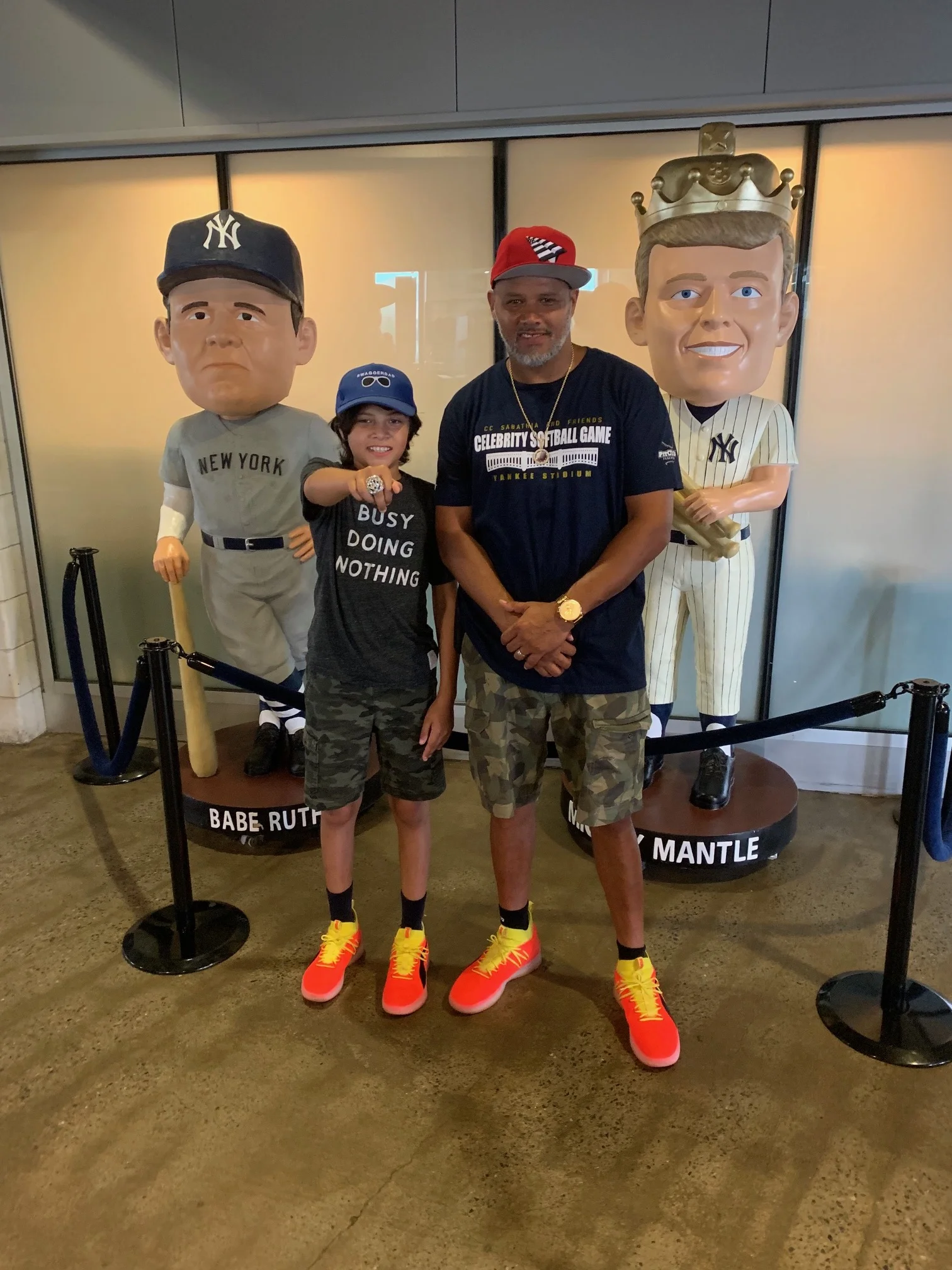 @SwaggerDad and Son wearing the countable “Clyde’s Frazier” Puma
