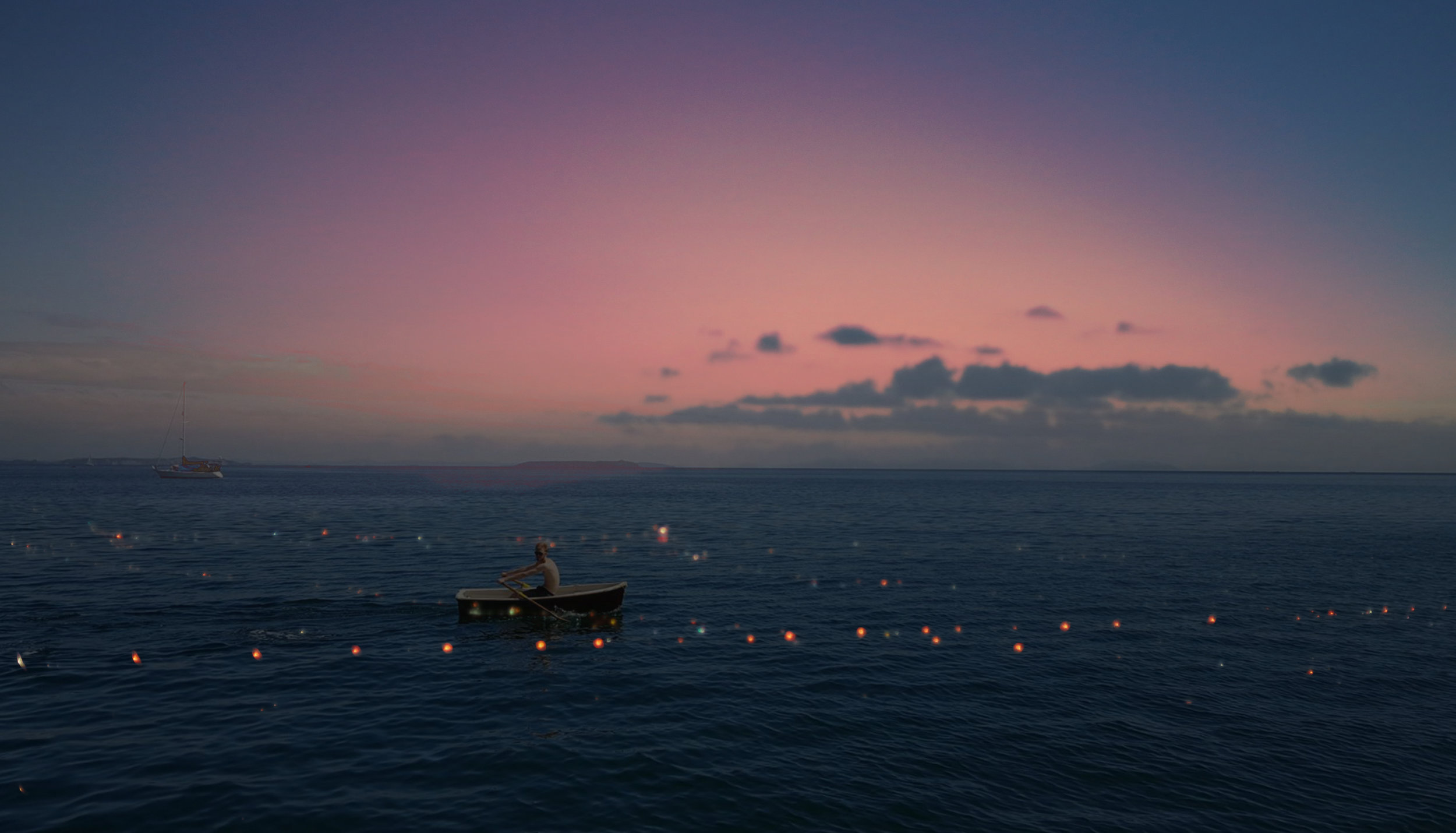 man in the boat guided by lights.jpg