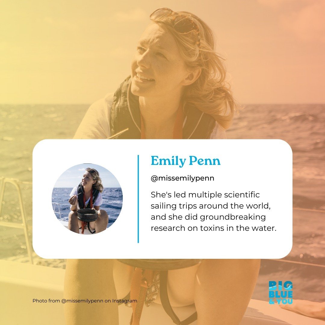 Meet Emily Penn! 💙 She co-founded @eXXpedition_, an all-women sailing crew that researches the environmental and health impacts of plastic. She's led multiple scientific sailing trips around the world, and she did groundbreaking research on toxins i