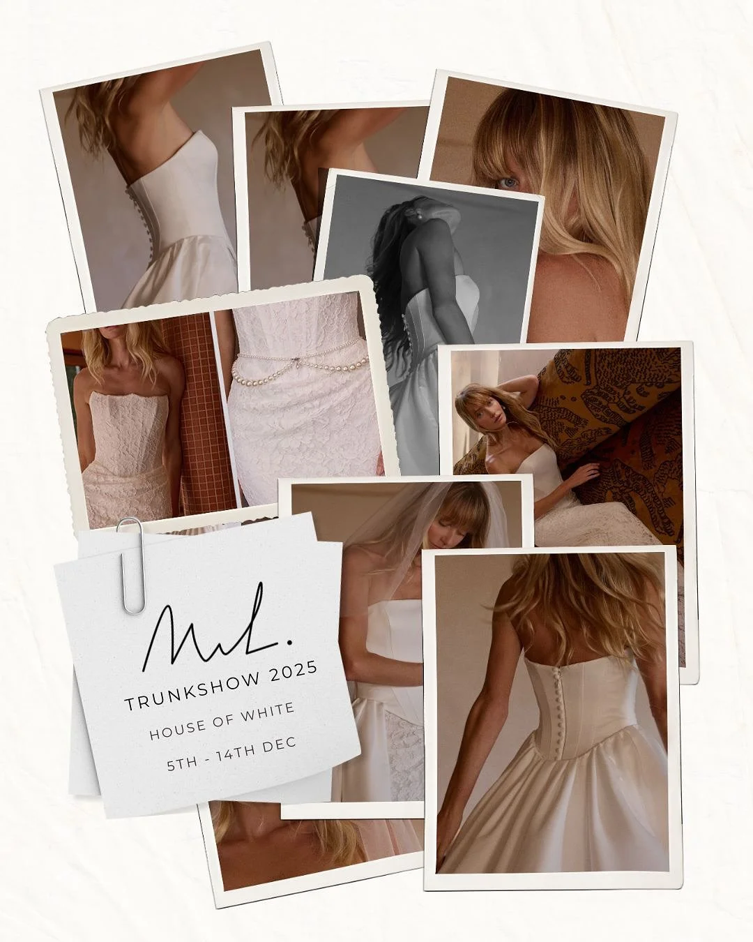 She&rsquo;s baaack 👏🤍 
 Since we know you love MWL just as much as we do, we&rsquo;re thrilled to be hosting a Trunk Show this December to give you exclusive access to the ultimate selection of MWL gowns, and the perfect opportunity to say &ldquo;Y