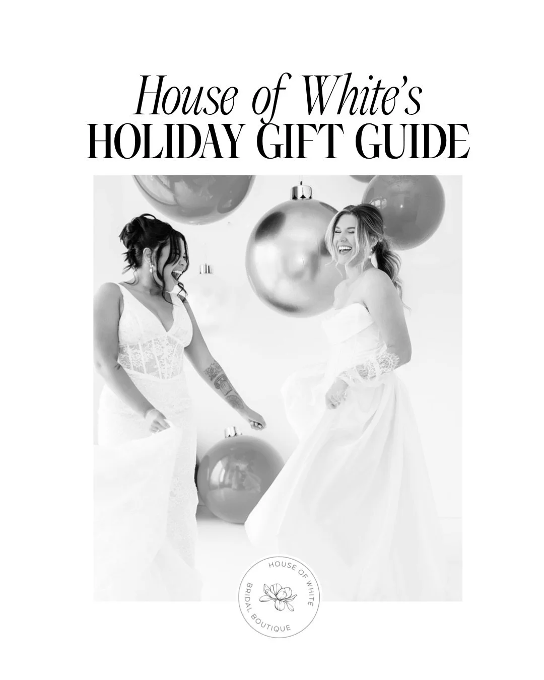 This snow day calls for cozy gift-guide browsing ❄️☕️ Settle in, sip on something warm, and explore our picks for everyone on your list (with a little extra love for the brides in your life)😉Which gift would you give?! 

#houseofwhitebridal #bridalg