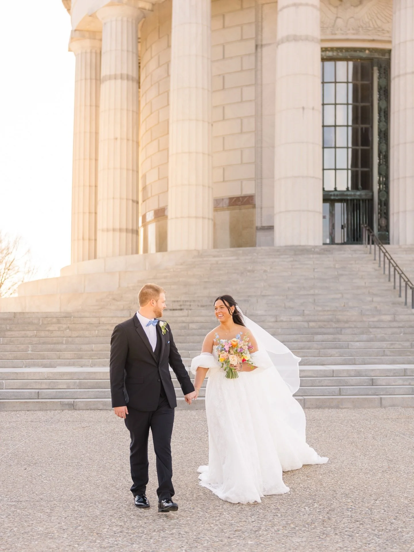 Gabi + Tate &bull; March 14, 2026

Gown: Prim + Prim Cape by @mwlbride 
Veil: Gates by @alice_and_mae 
Necklace &amp; Earrings: @tiadorojewelry 

Photographer: @meghanpremuda 
Venue: @grandbankquethall 

#houseofwhitebridal #springbride 

House of Wh