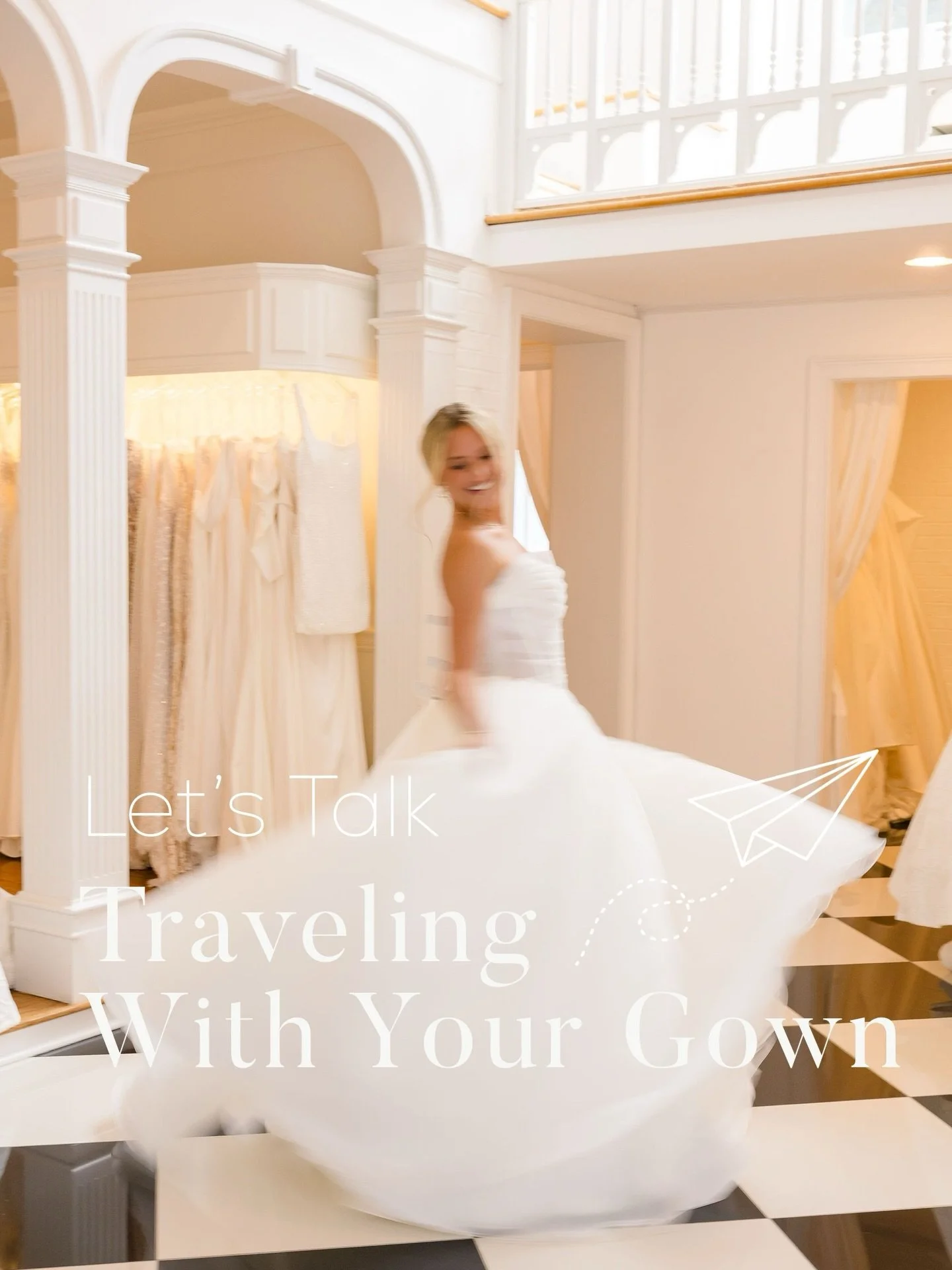 If you and your gown are taking a journey together, we&rsquo;re here to make sure you both arrive looking fabulous ✨ We&rsquo;ve got tips for packing, flying, or driving with your gown, plus what to do when you reach your destination. 

Any follow up