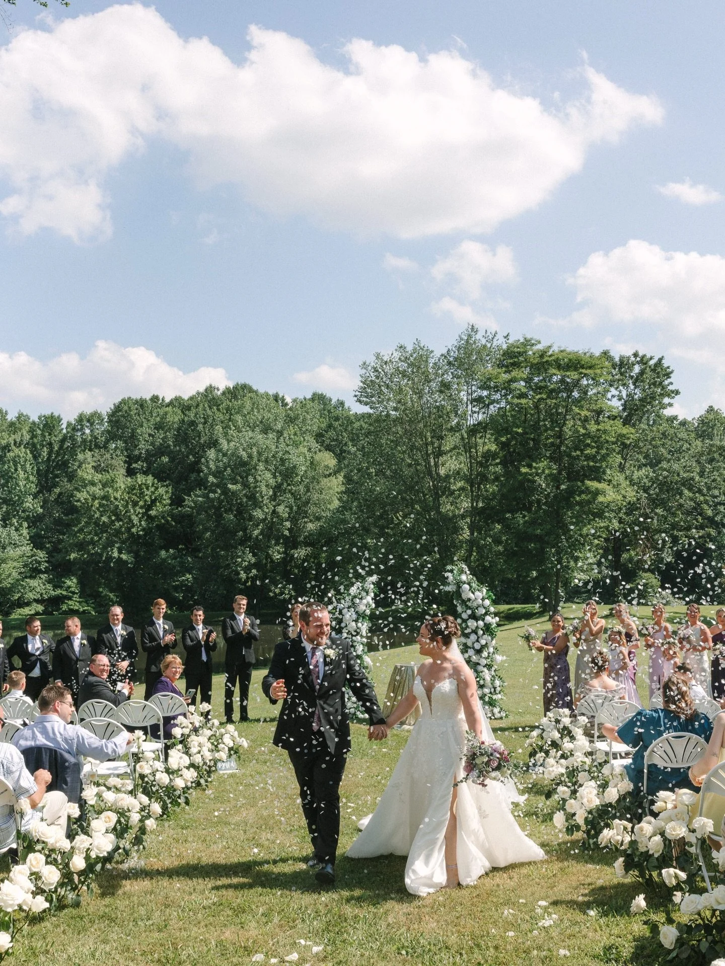 Abbey + Matt 🤍 

Gown &amp; Veil: @martinalianabridal 
 
&mdash; &mdash; &mdash; &mdash; 

Photographer - @bretandbrandie 
Florist - @emeraldevv 
Event Coordinator - @kelleyjamesevents 
Hair - @poshinternationalhairstudio 
Makeup - @taylor.starrs @l