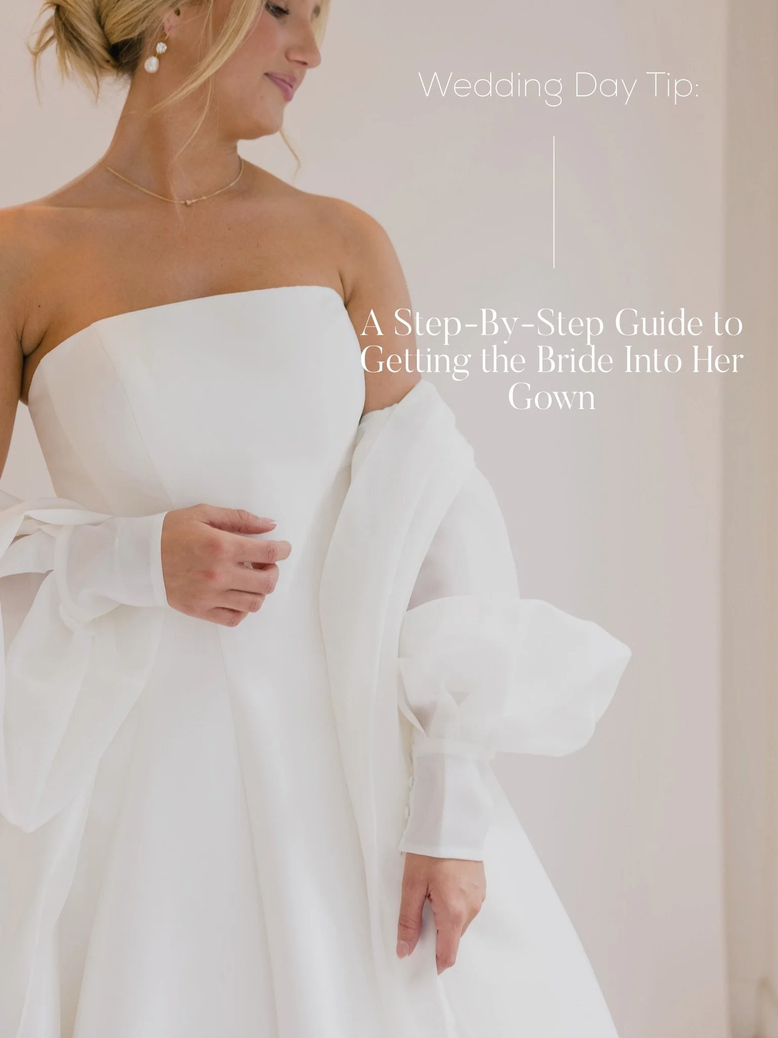 Dressed to perfection 👌 We&rsquo;ve got a step-by-step guide for the big wedding day moment when a bride gets into her gorgeous gown. Hit *save* or share with your wedding day team so you can enjoy this picture-perfect moment. 

📷: @meghanpremuda 
