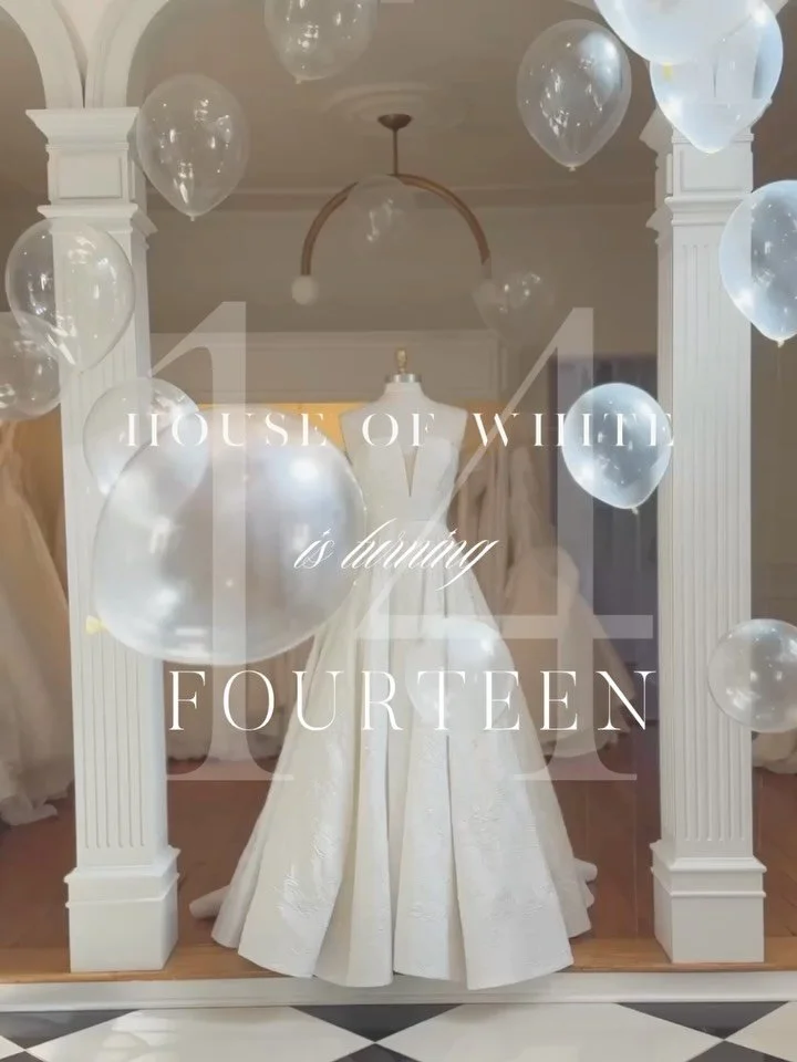 Let the party begin!!! 🥂

House of White&rsquo;s 14th birthday celebration is happening this September and we have all the details 🤍 We couldn&rsquo;t think of a better way to say THANK YOU for 14 glorious years than giving away a gown to a lucky b
