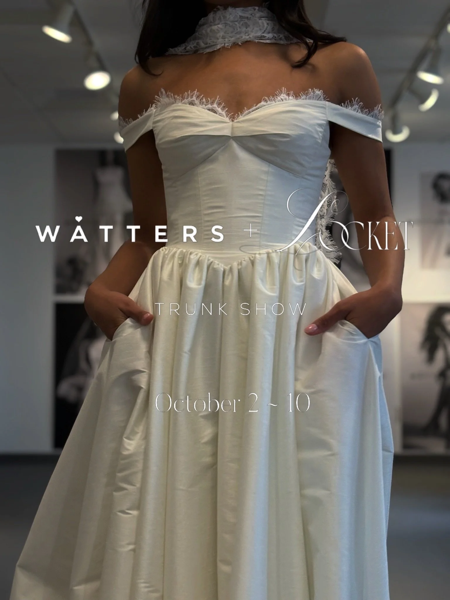 It&rsquo;s a date 💕 
We&rsquo;re welcoming a batch of gorgeous new styles from the @watters and #locket collections for a limited time, and you don&rsquo;t want to miss it. 
Shop these visiting gowns October 2 - 10 and day yes to fab new styles fres