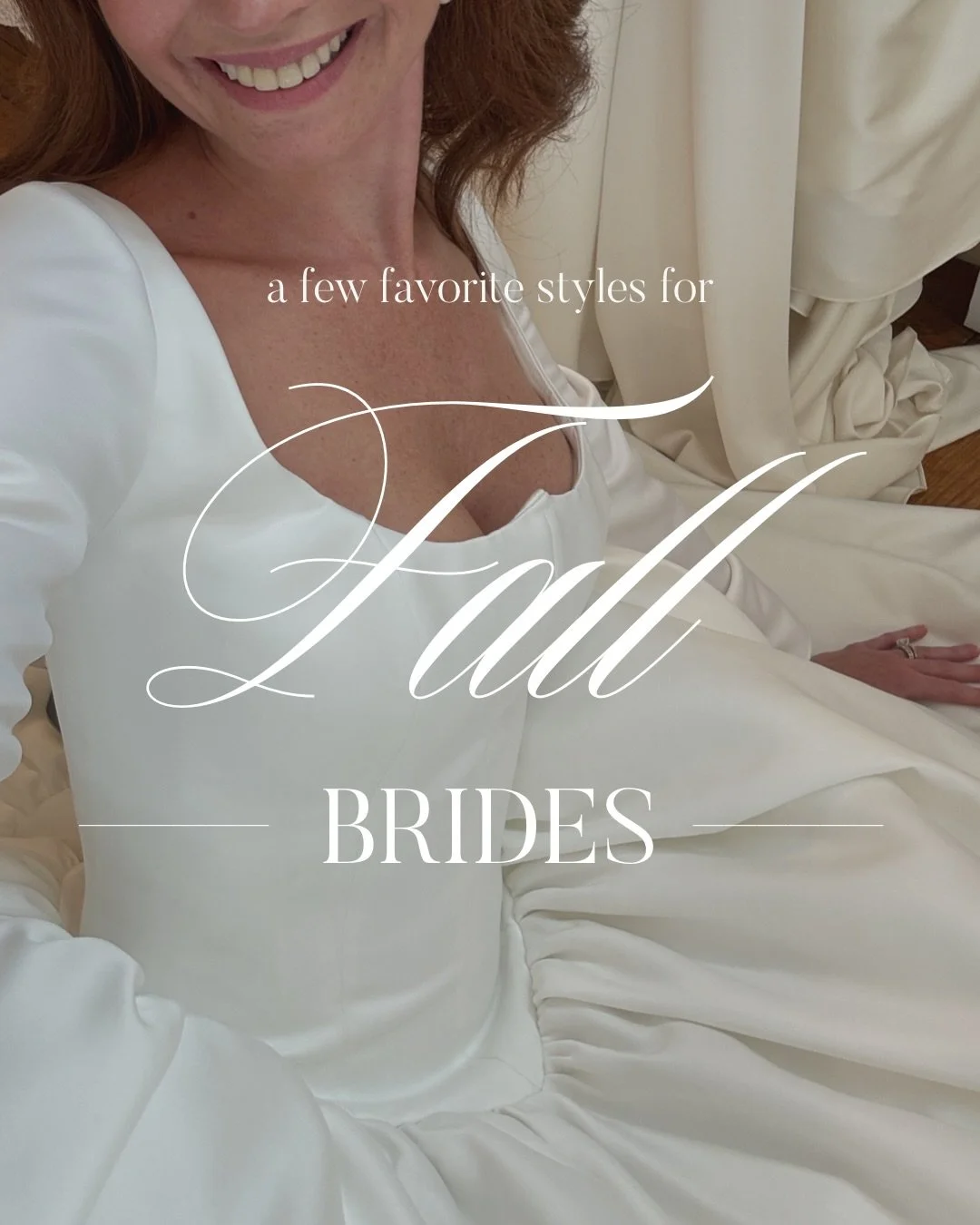 For our Autumn Brides 🍂🍁

To be clear, wedding gowns are, for the most part, seasonless. But when we think of styling a bride for a crisp Fall day, we couldn&rsquo;t help but think of this lineup of beauties. Which one is your favorite?

House of W