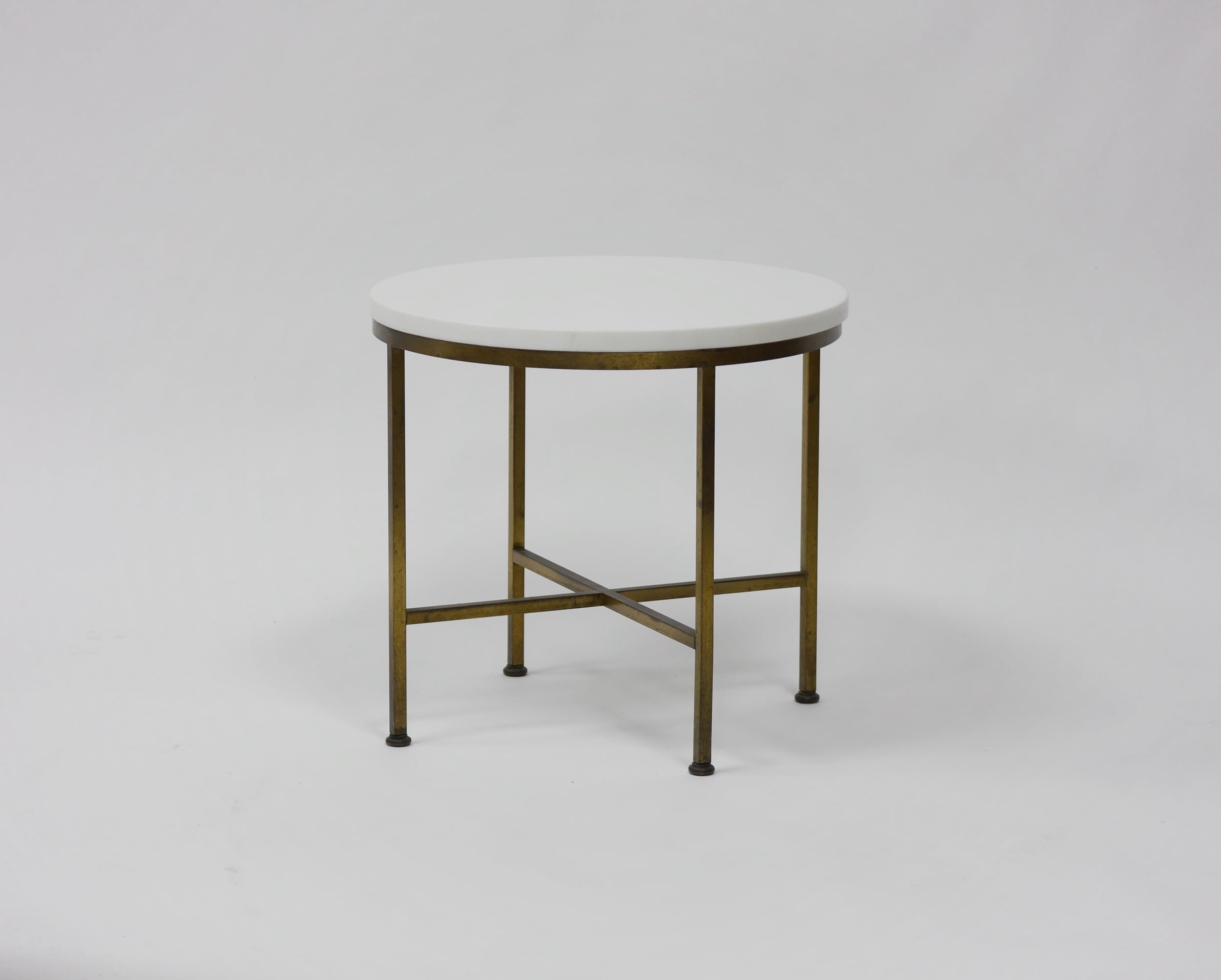 cigarette tables furniture Rare Brass and Vitrolite cigarette table by Paul McCobb — Continuum 20th  Century Design