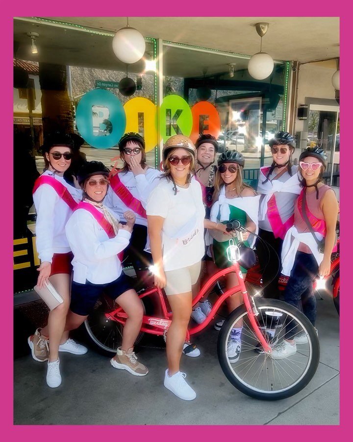 Congratulations Nicolette!
🌴☀️🚲🌸🌈🌵
.
.
.
#visitgps #palmspringsca #BikepalmspringsOnTahquitz #palmsprings #bacheloretteparty 
#bikerental #newlocation #secondlocation #growth #bikeride #wedding 
#cityofpalmsprings #bicycles #bestbikeshop #visitp