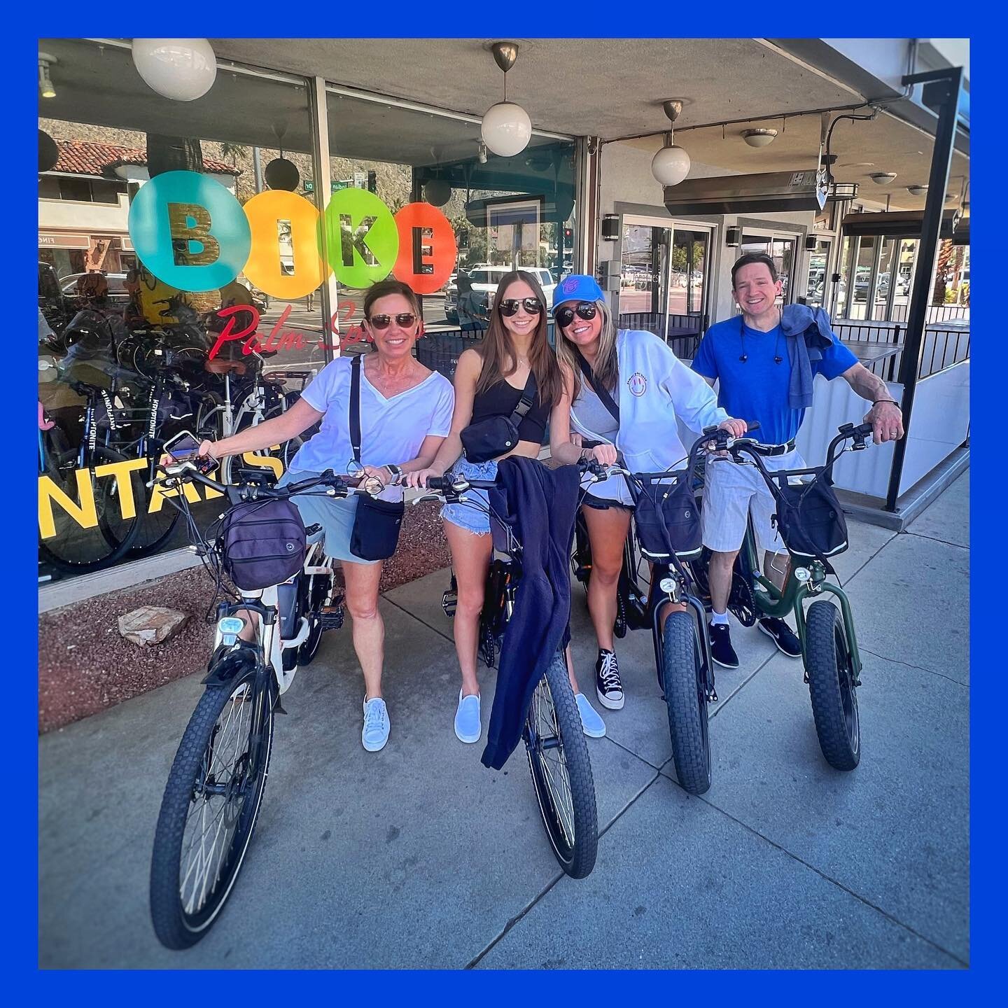 🌴 ☀️ 💙 🚲 🌵 
We hope you had a great time! So grateful for guests like you!
.
.
.
.
.
#visitgps #palmspringsca #BikepalmspringsOnTahquitz
#palmsprings #localsupport #bikerental
#newlocation #secondlocation #growth
#bikeride #cityofpalmsprings #bic