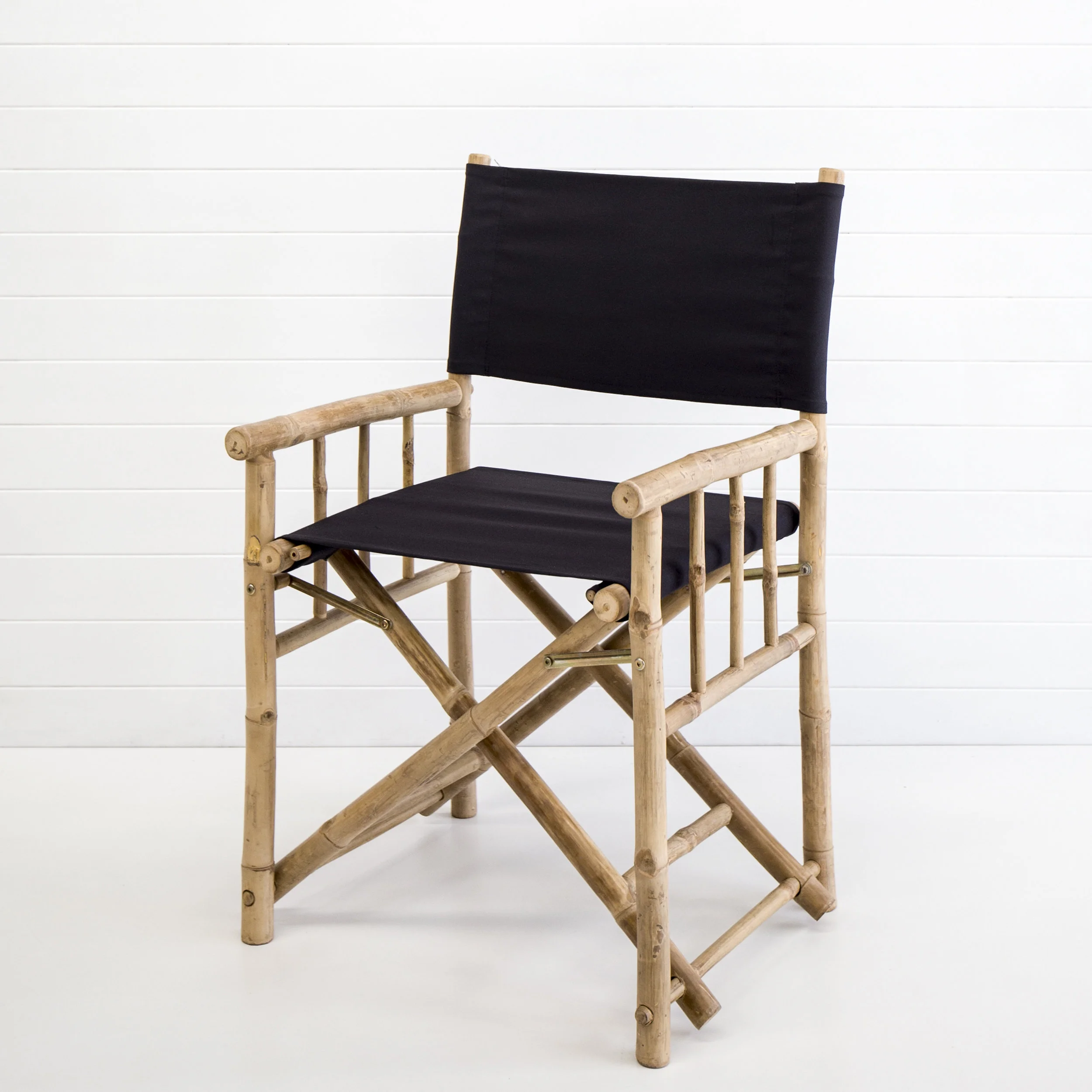 Black Bamboo Directors Chair Hampton Event Hire Wedding & Event