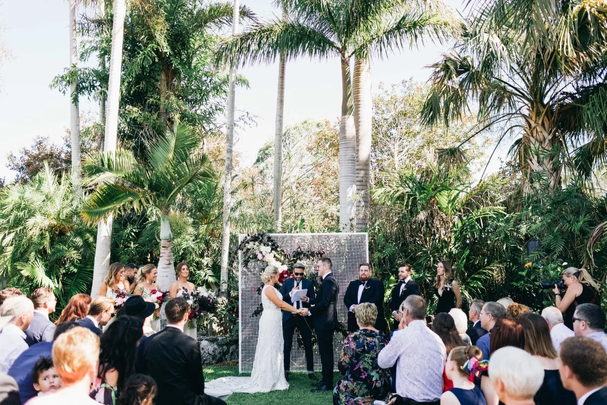 Real Wedding: Kathy and Glenn, Newrybar, Byron Bay Wedding | Hampton Event Hire, wedding and event hire | Image via Figtree Wedding Photography