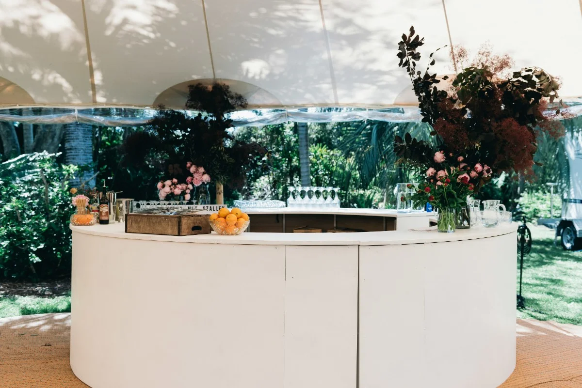 Real Wedding: Kathy and Glenn, Newrybar, Byron Bay Wedding | Hampton Event Hire, wedding and event hire | Image via Figtree Wedding Photography