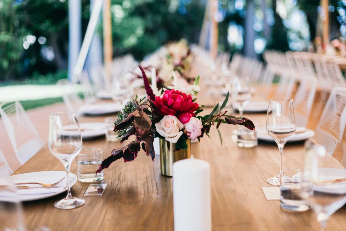 Real Wedding: Kathy and Glenn, Newrybar, Byron Bay Wedding | Hampton Event Hire, wedding and event hire | Image via Figtree Wedding Photography