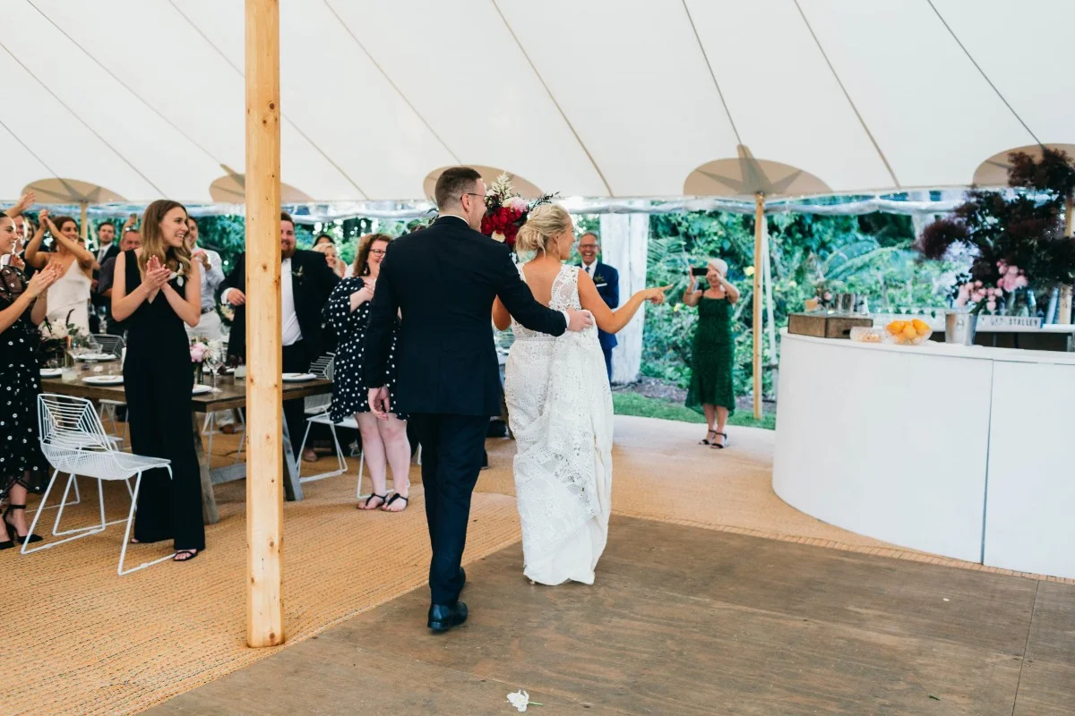 Real Wedding: Kathy and Glenn, Newrybar, Byron Bay Wedding | Hampton Event Hire, wedding and event hire | Image via Figtree Wedding Photography