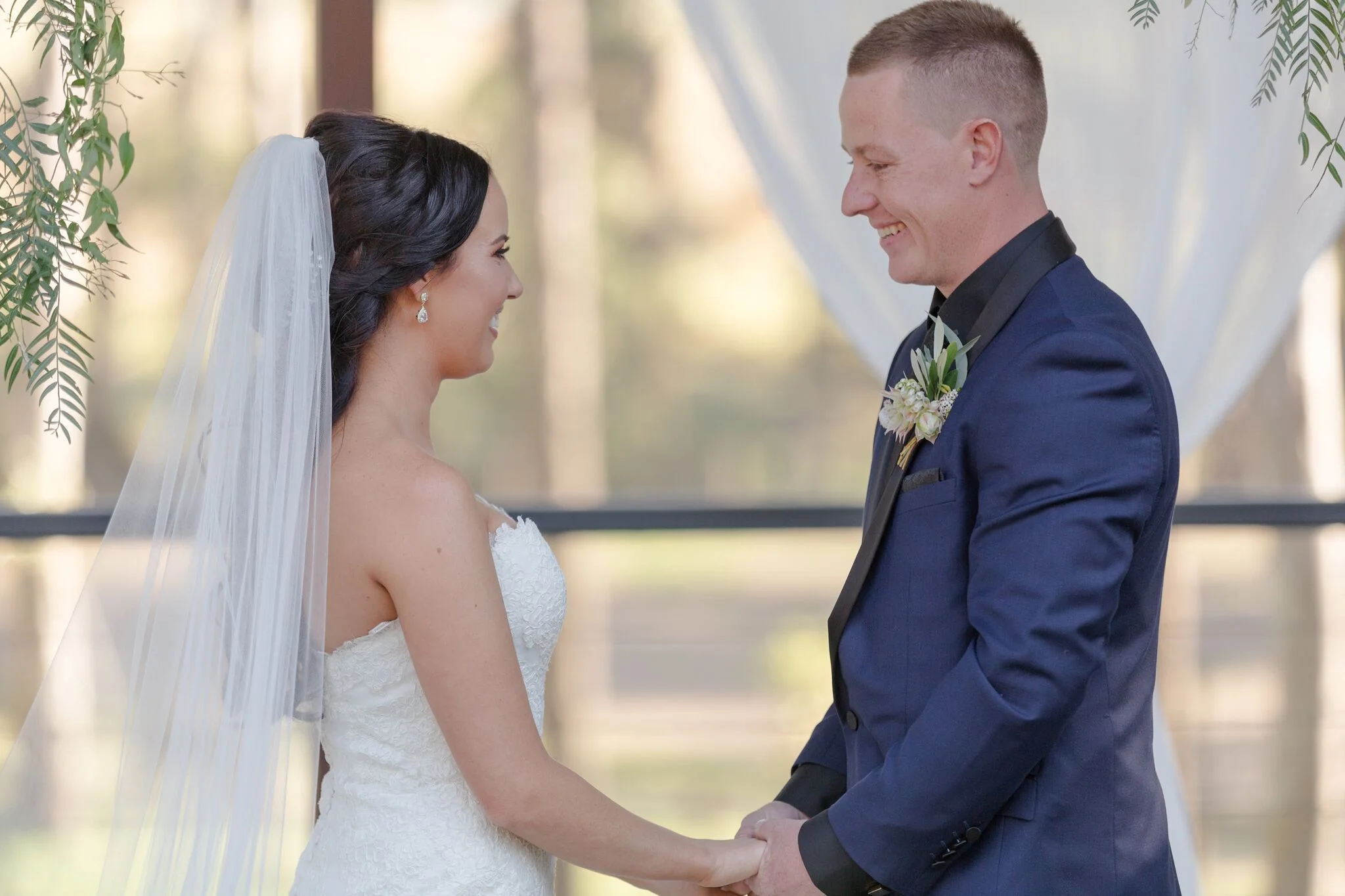 Real Wedding: Jessica and Jake, Brisbane Marquee Wedding | Hampton Event Hire - Wedding and Event Hire on the Gold Coast, Brisbane and Byron Bay | Photo by Just For Love Photography