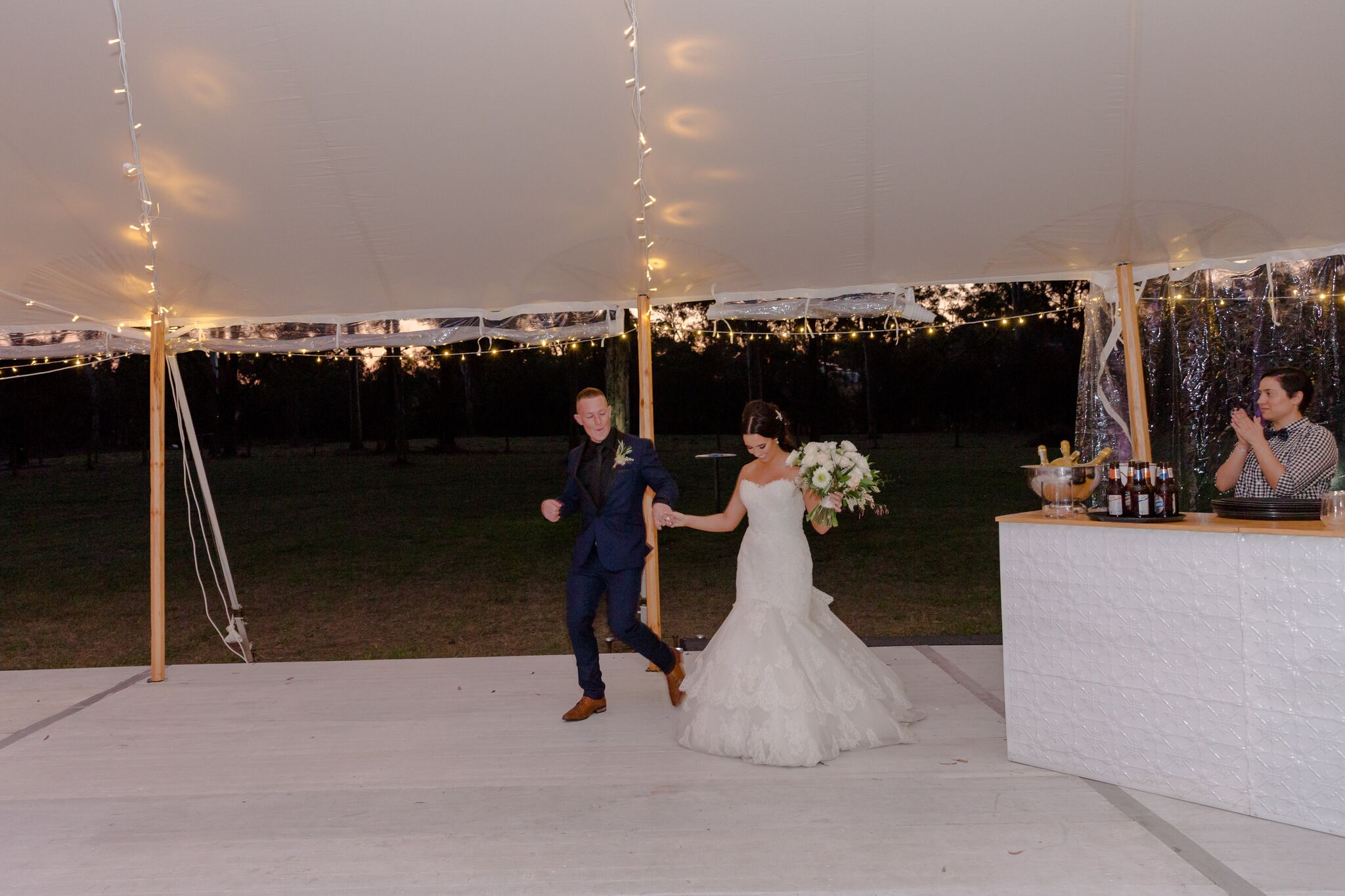 Real Wedding: Jessica and Jake, Brisbane Marquee Wedding | Hampton Event Hire - Wedding and Event Hire on the Gold Coast, Brisbane and Byron Bay | Photo by Just For Love Photography