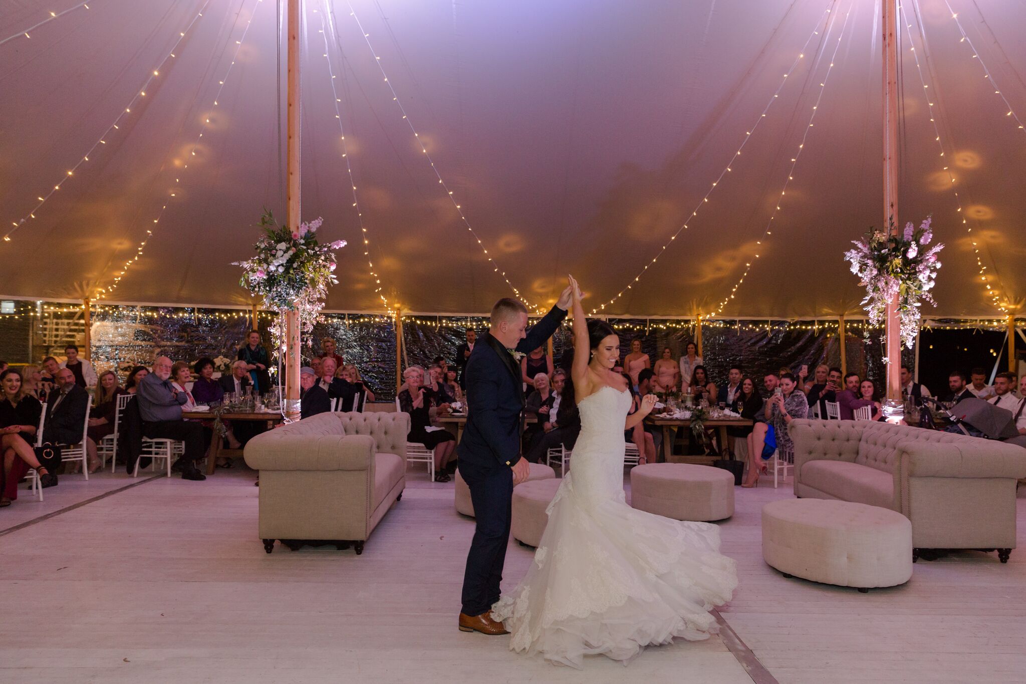 Real Wedding: Jessica and Jake, Brisbane Marquee Wedding | Hampton Event Hire - Wedding and Event Hire on the Gold Coast, Brisbane and Byron Bay | Photo by Just For Love Photography