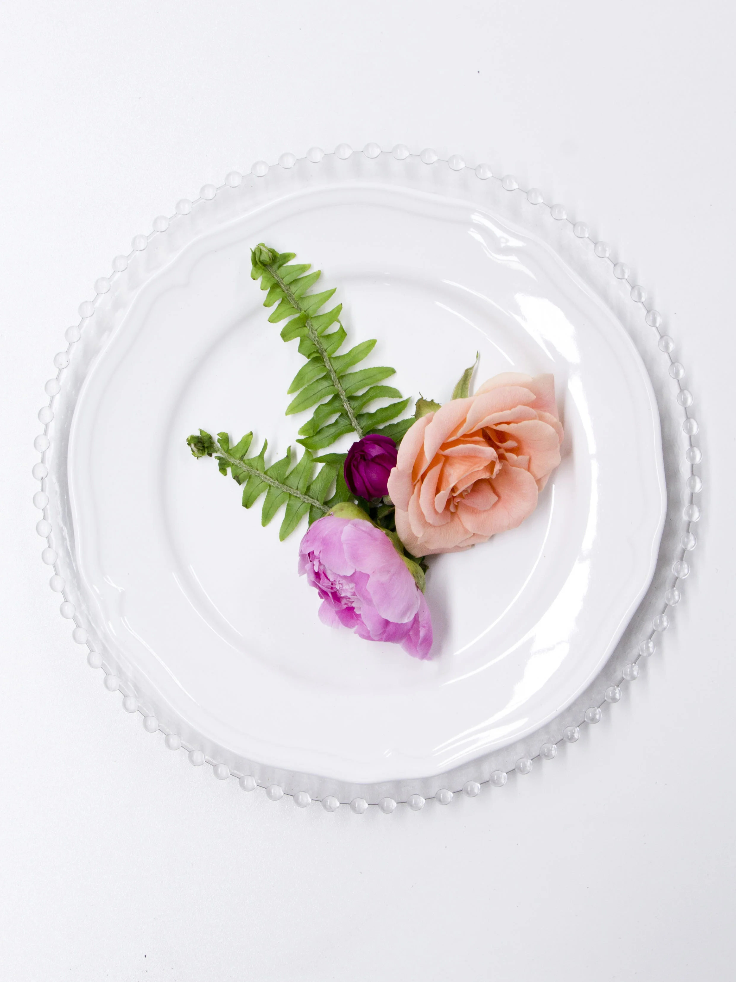 Glass Beaded Charger Plate Hampton Event Hire Wedding & Event