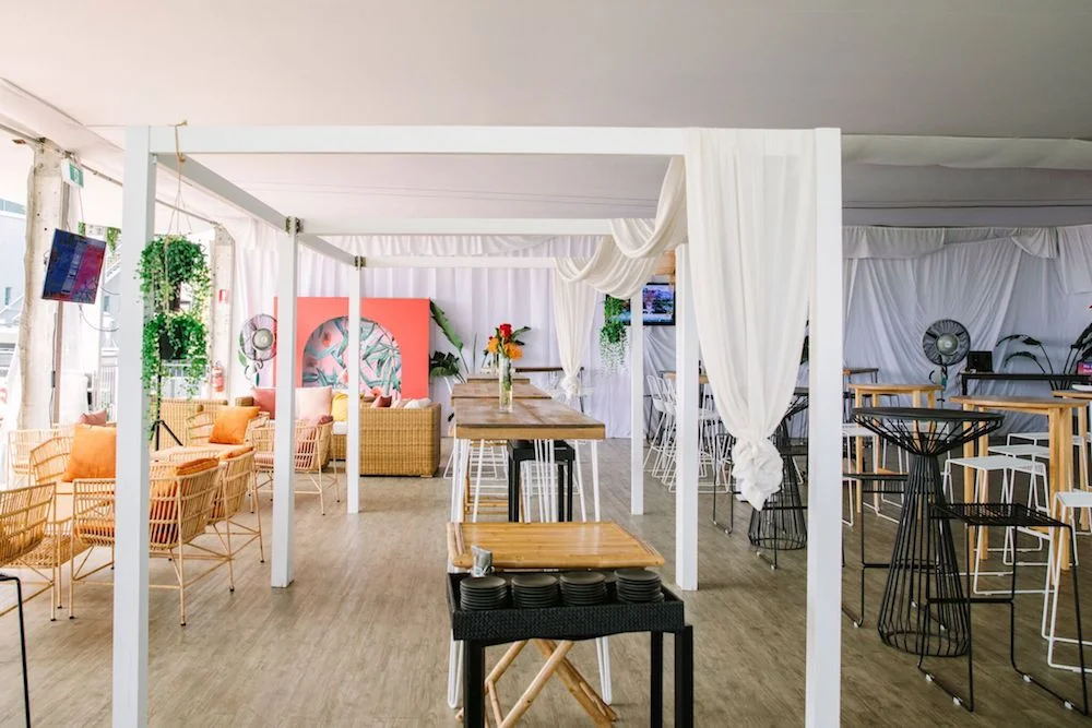 Corporate Event Pimm's Birdcage Marquee Brisbane Racing Club