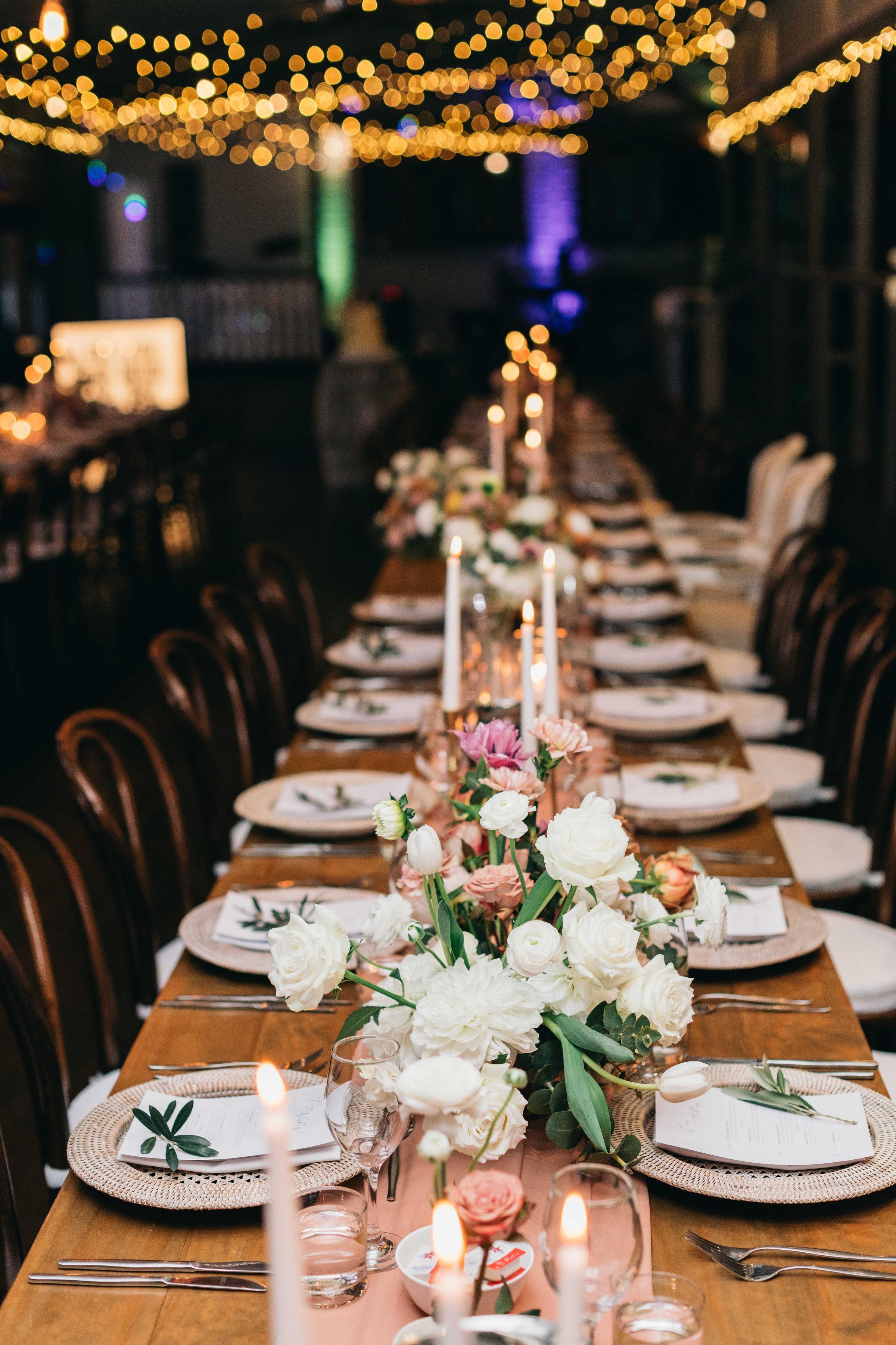 Long Wooden Dining Table Hampton Event Hire Wedding Event Hire