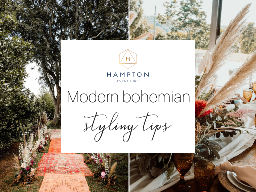 modern boho wedding
