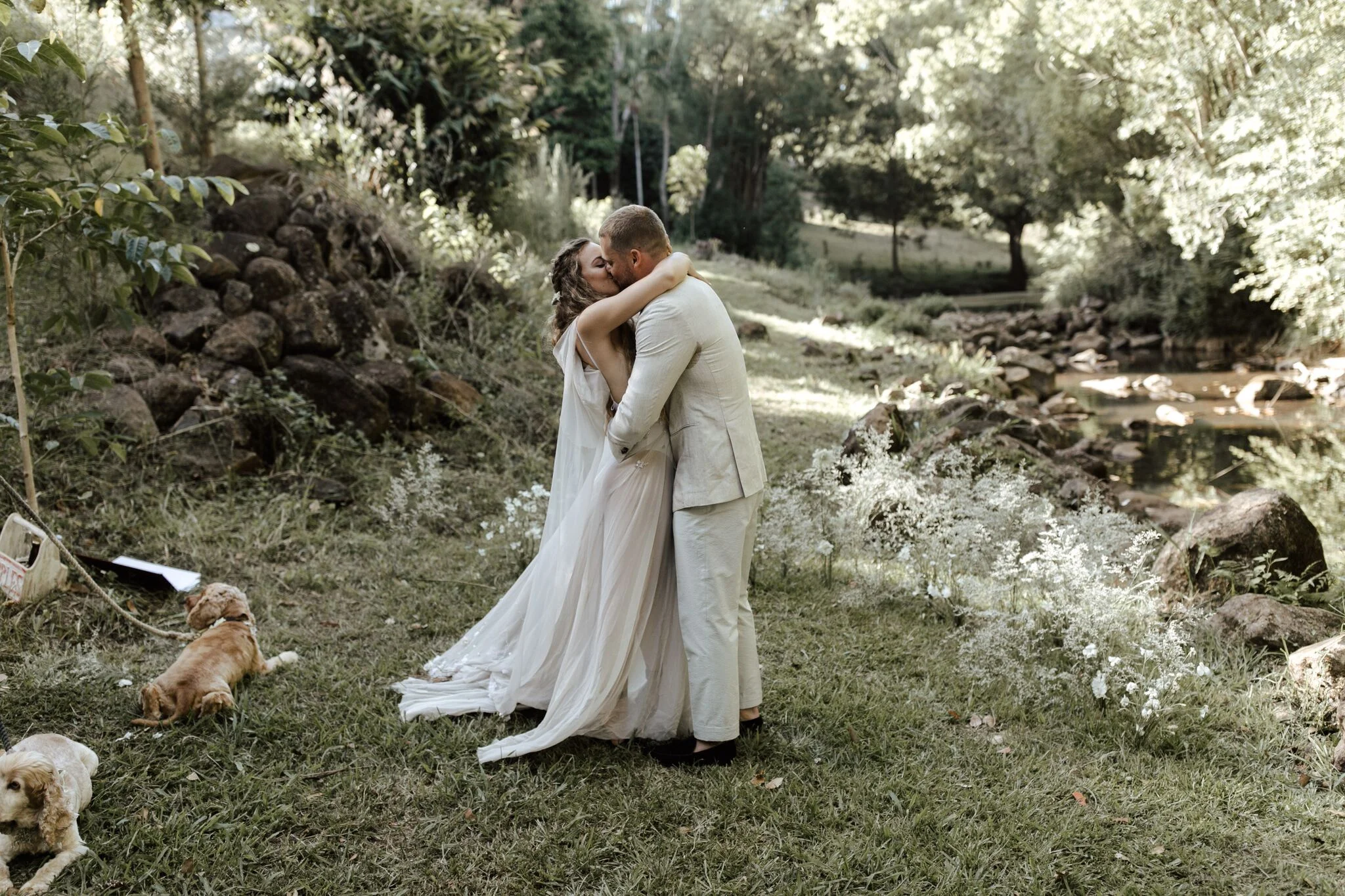 A disco-inspired Byron Bay wedding surrounded by nature | Hampton Event Hire, Wedding and Event Hire | Fleur & Threads | Photo by Jimmy Raper