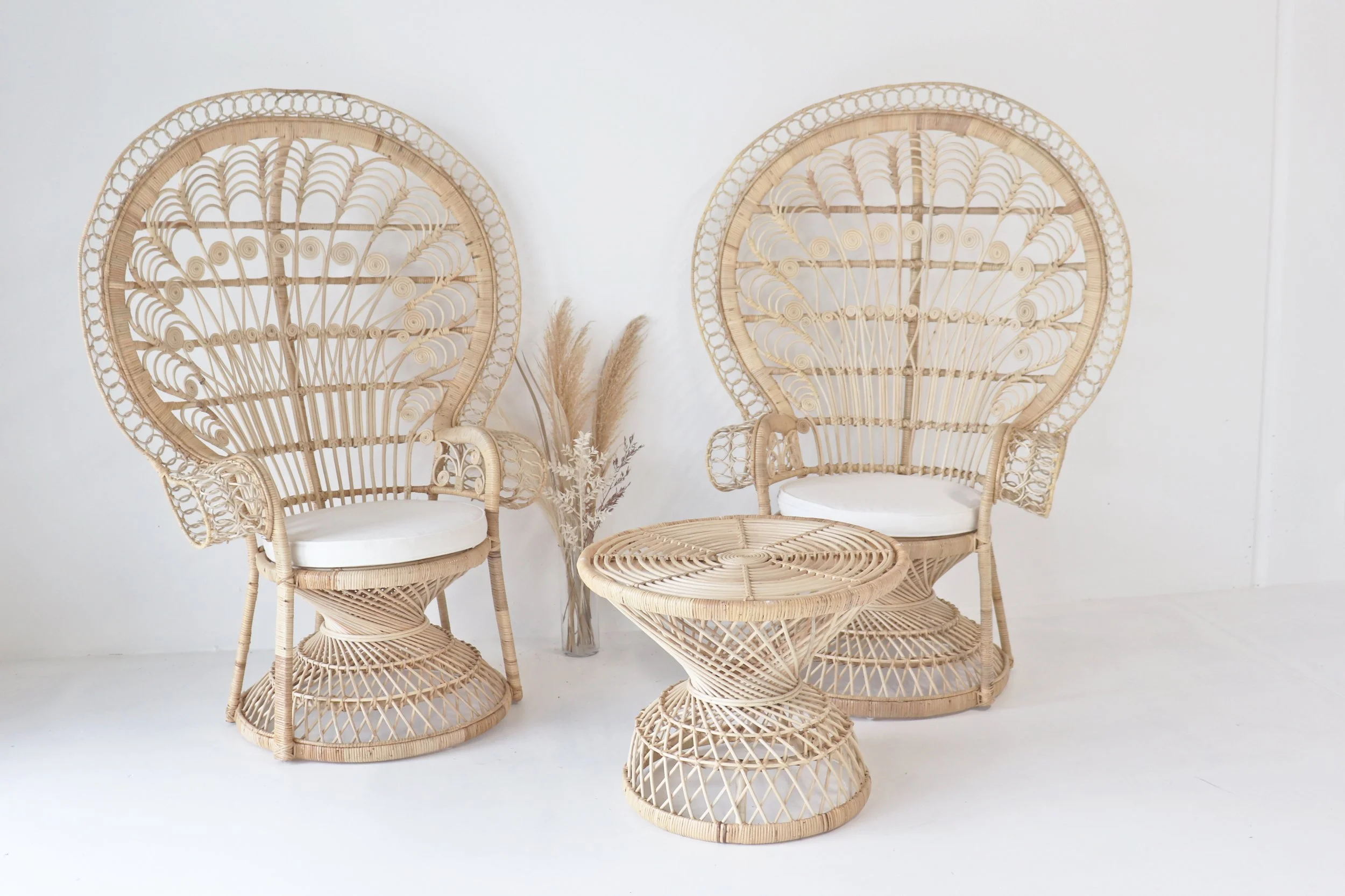 Natural Peacock Chair Hire Hampton Event Hire Wedding & Event