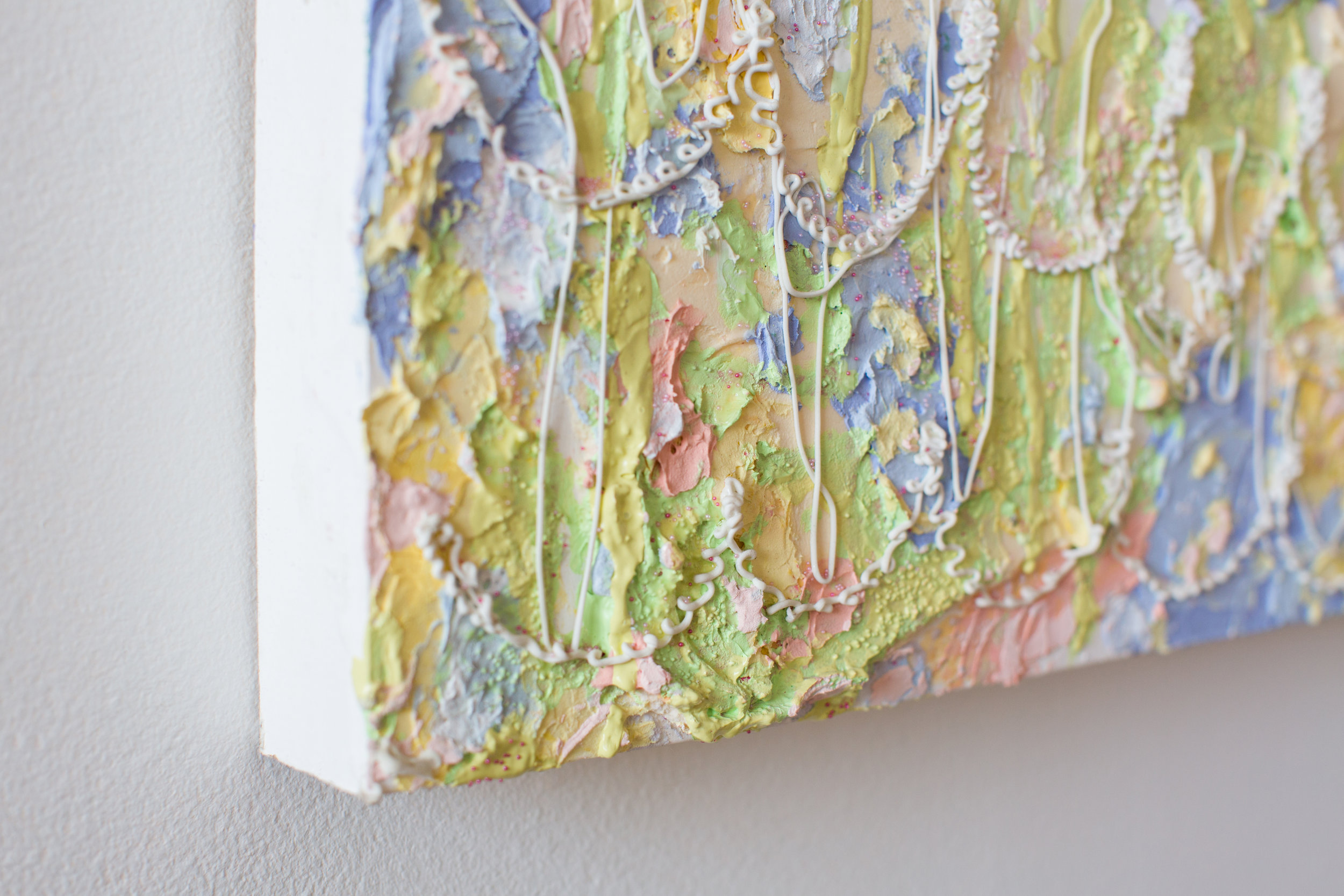   Abstract Color Experiment No. 1 (Detail)   Mixed Media on Board  2013  Photo:  Julie Dietz Photography  