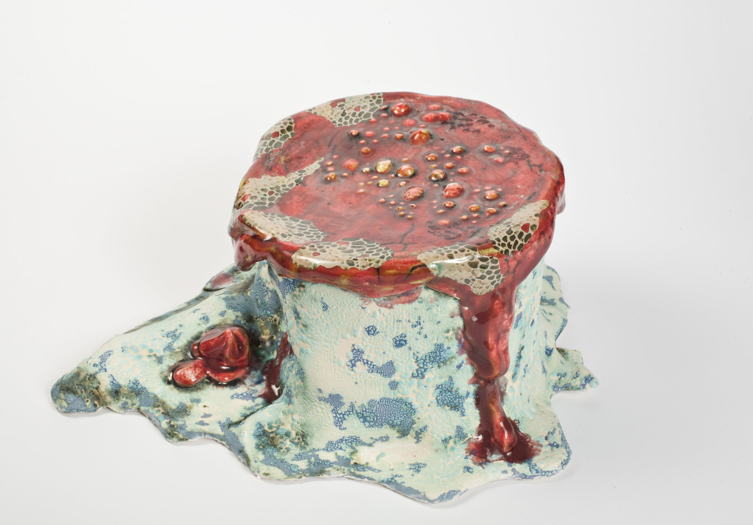   Untitled   Glazed Stoneware, Ceramic Decals  2009  Photo:&nbsp; Daniel Shea &nbsp; 