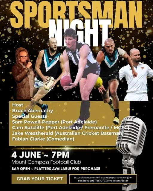 Mount Compass Football Club for Sportsman Night!