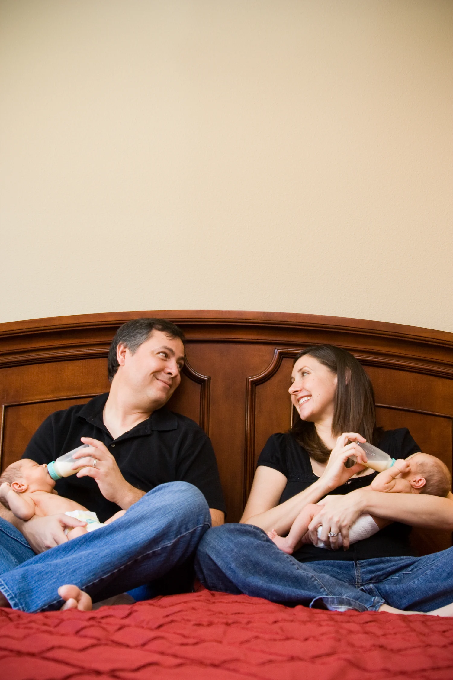 Newborn Twins Family