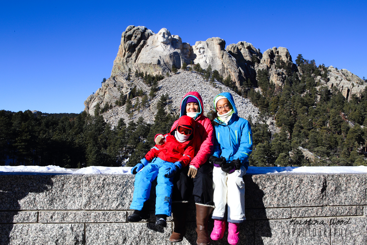 Kids at Mt. Rushmore