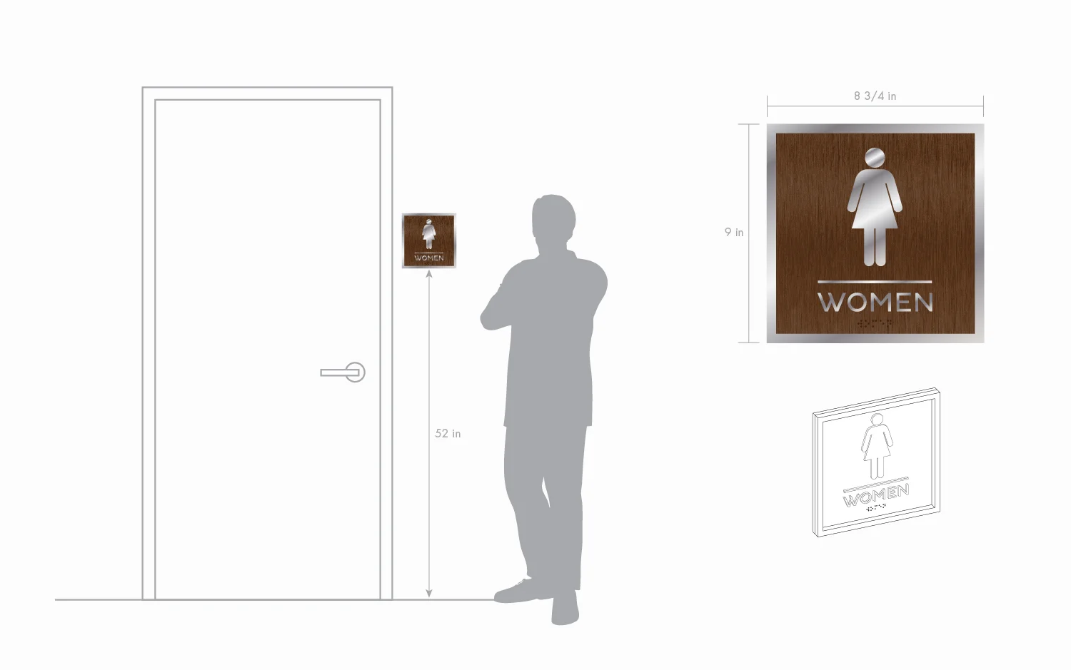  Restroom Sign 