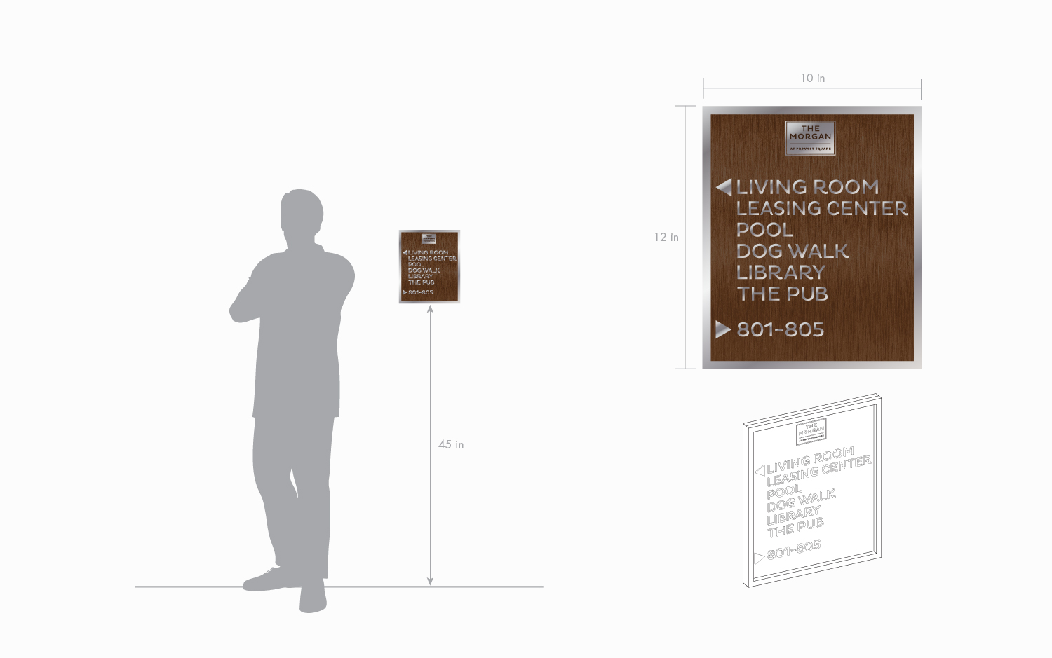  Amenities Directional Sign 