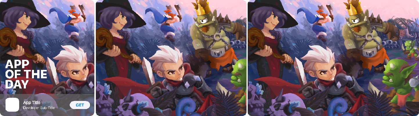 Apple App Store - Iphone and Ipad sizes