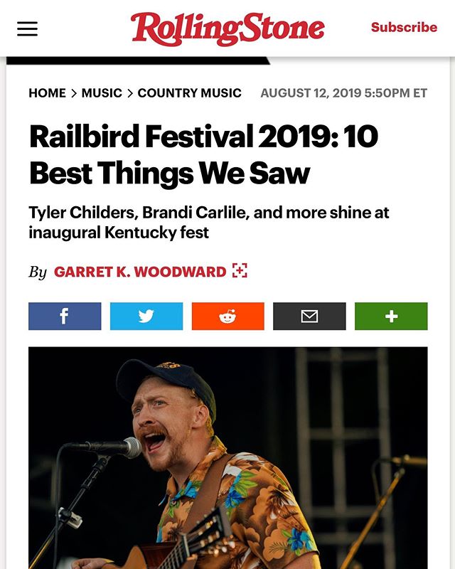Just in case y&rsquo;all missed it! Thanks to @rollingstone for the nod and @garretkwoodward for believing and covering us since 2009. OG BirdFam, y&rsquo;all 🤘🌈🎶❤️ #RollingStone #RailBirdFest