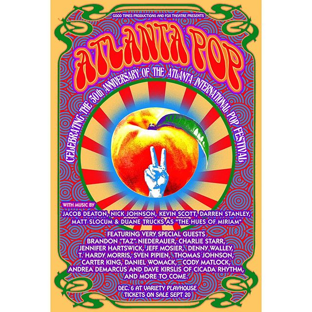 ATL ⚡️We&rsquo;re stoked to be a part of the 50th Anniversary Celebration of the @atlantapop Festival Dec 6 at @varietyplayhouse! Tix on sale NOW y&rsquo;all don&rsquo;t sleep!
🌈✌🏼