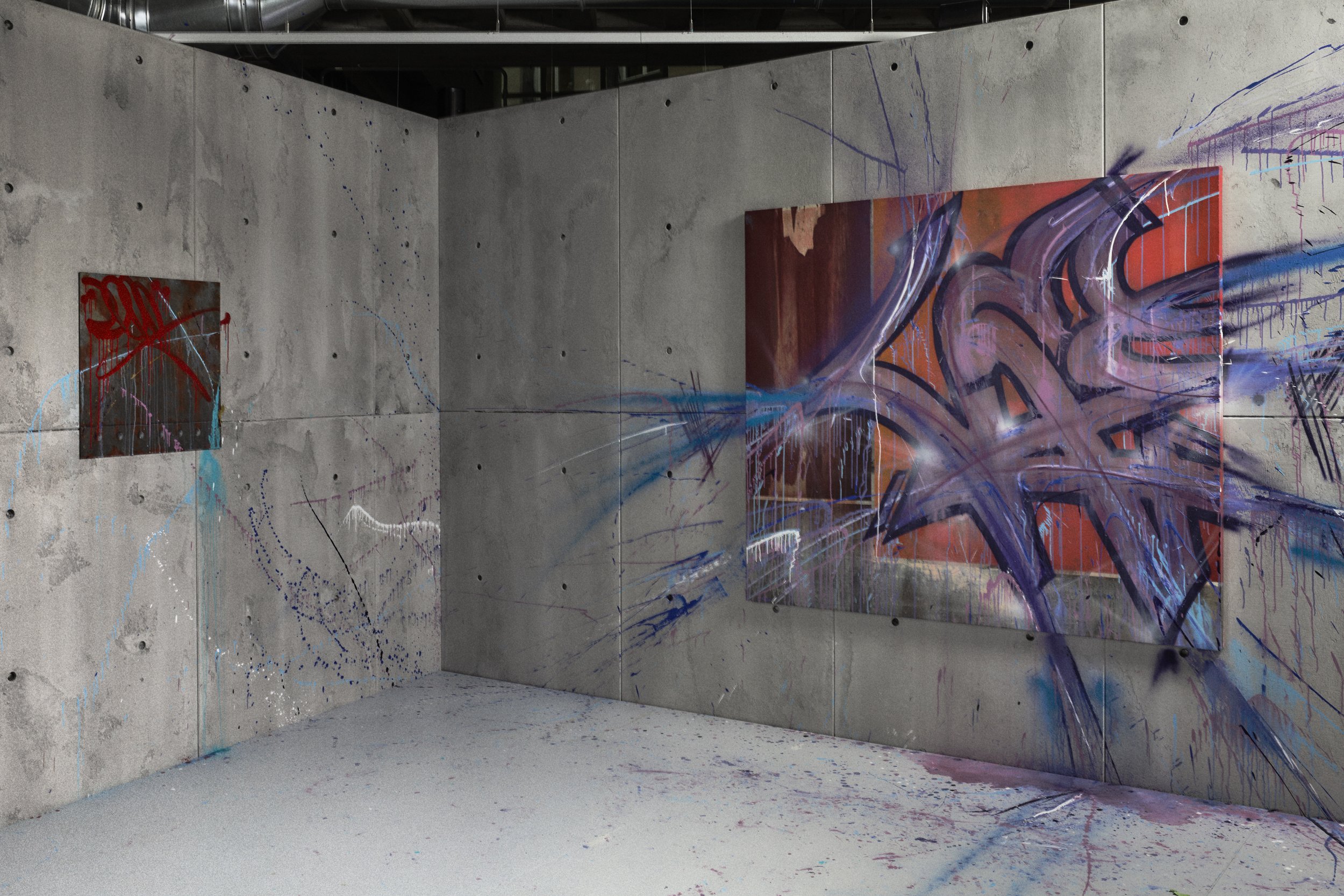 graffiti wall art of louis vuitton