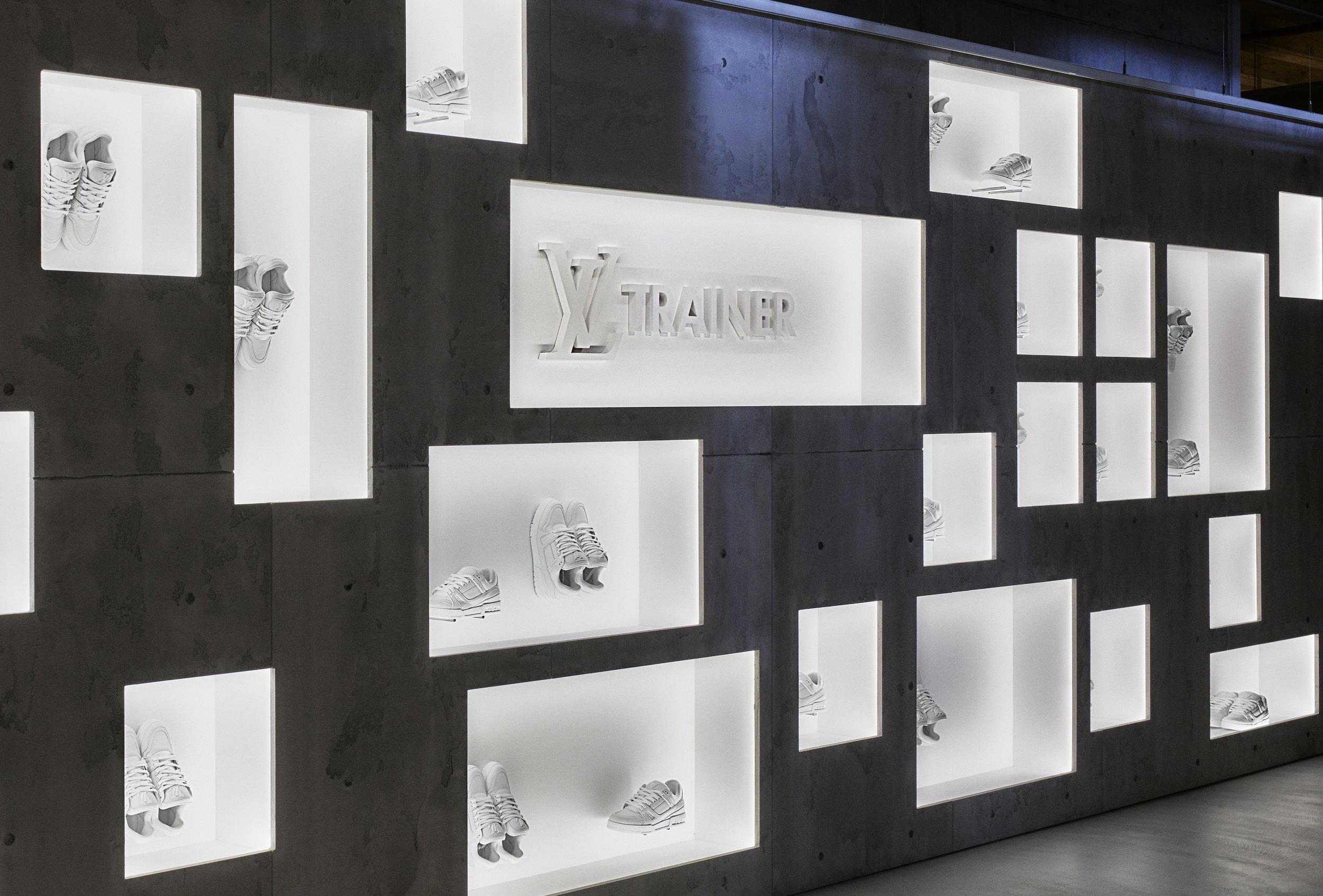 Louis Vuitton Opens New 'White Canvas: LV Trainer in Residence' Exhibition  in Milan